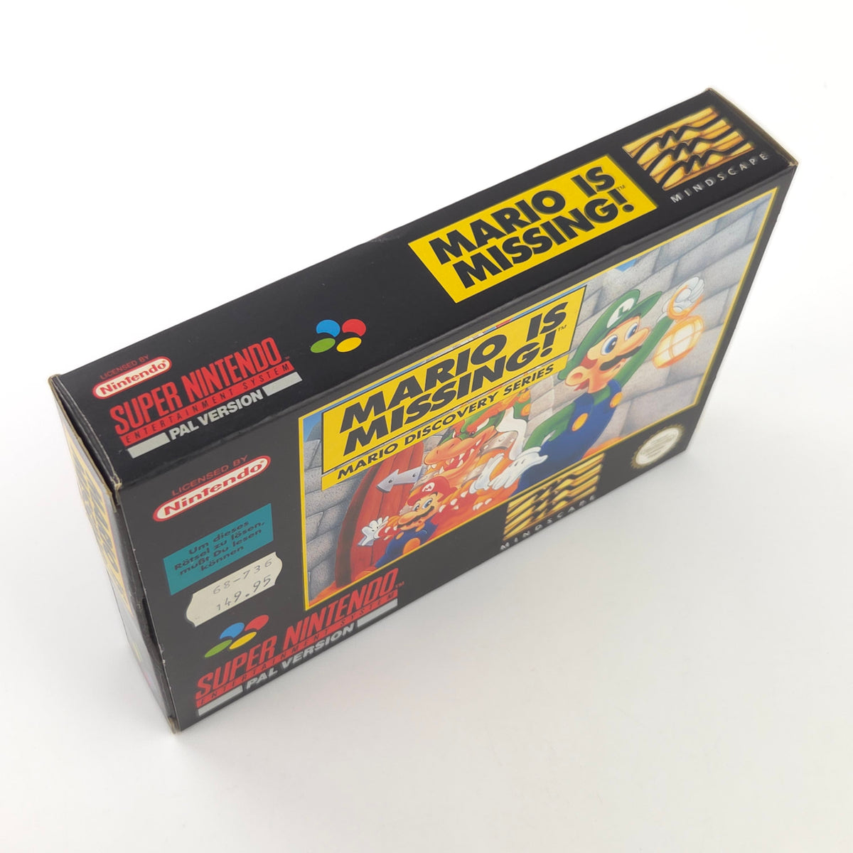 Super Nintendo Spiel Mario is Missing OVP PAL DE
