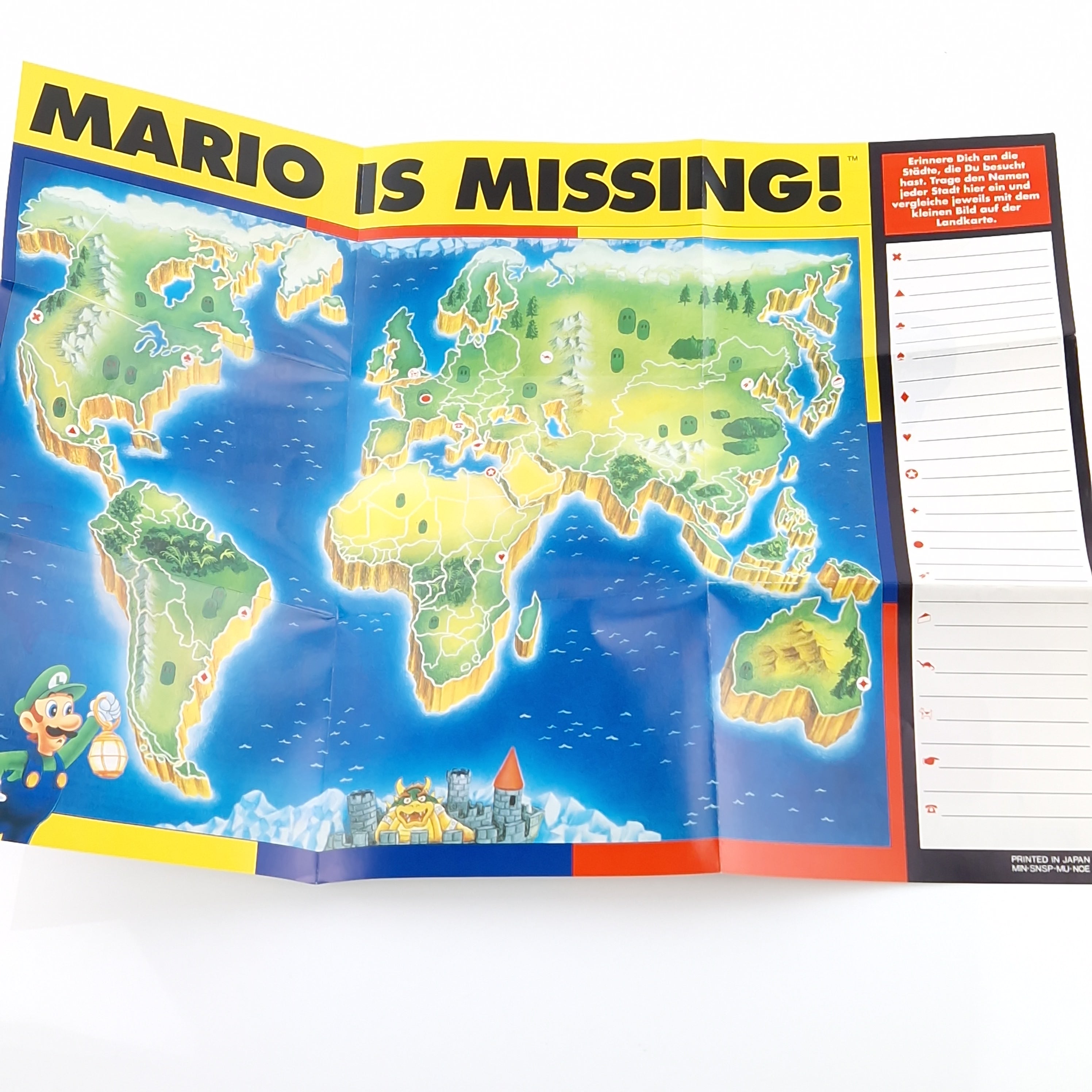 Super Nintendo Spiel – Mario is Missing SNES Modul OVP PAL