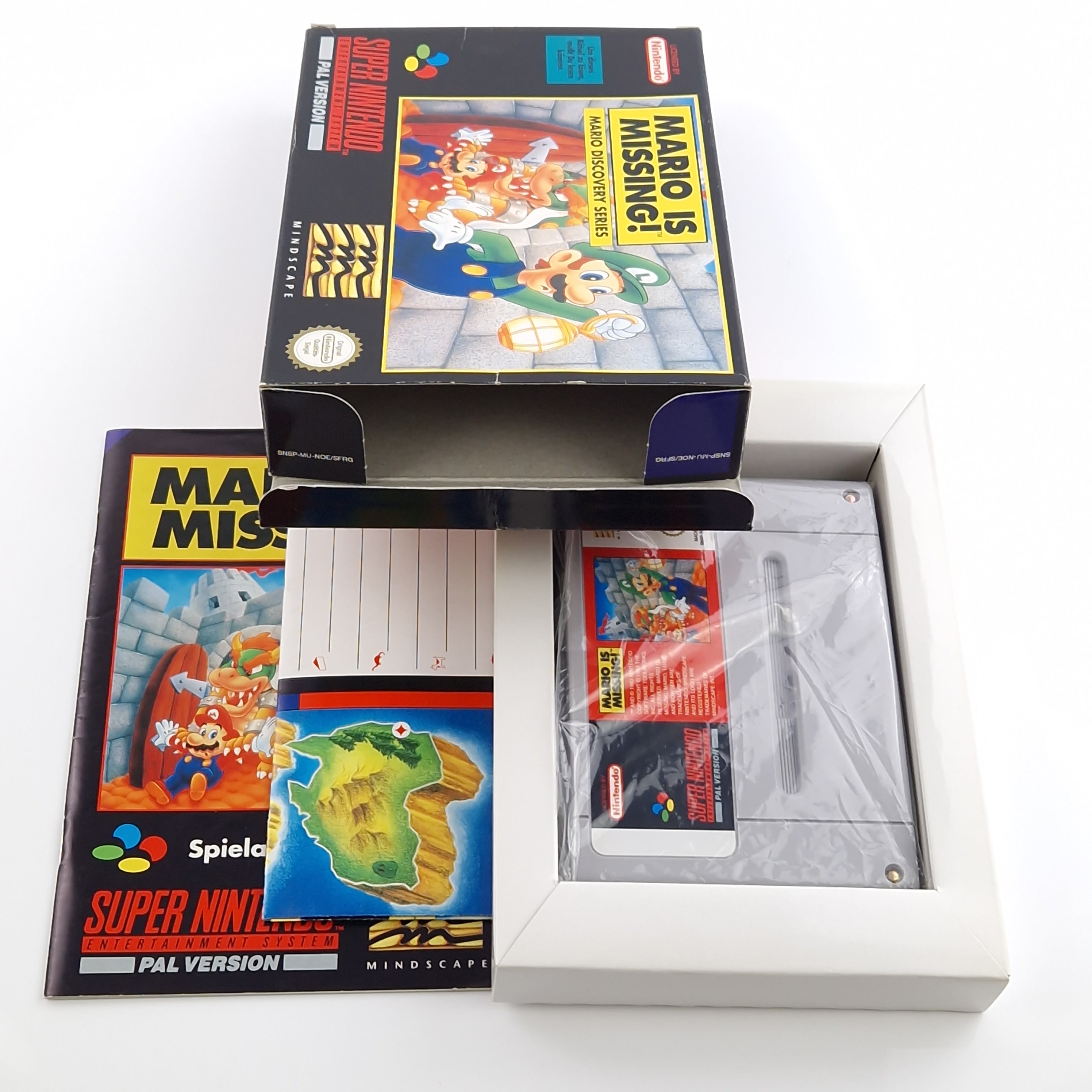 Super Nintendo Spiel – Mario is Missing SNES Modul OVP PAL