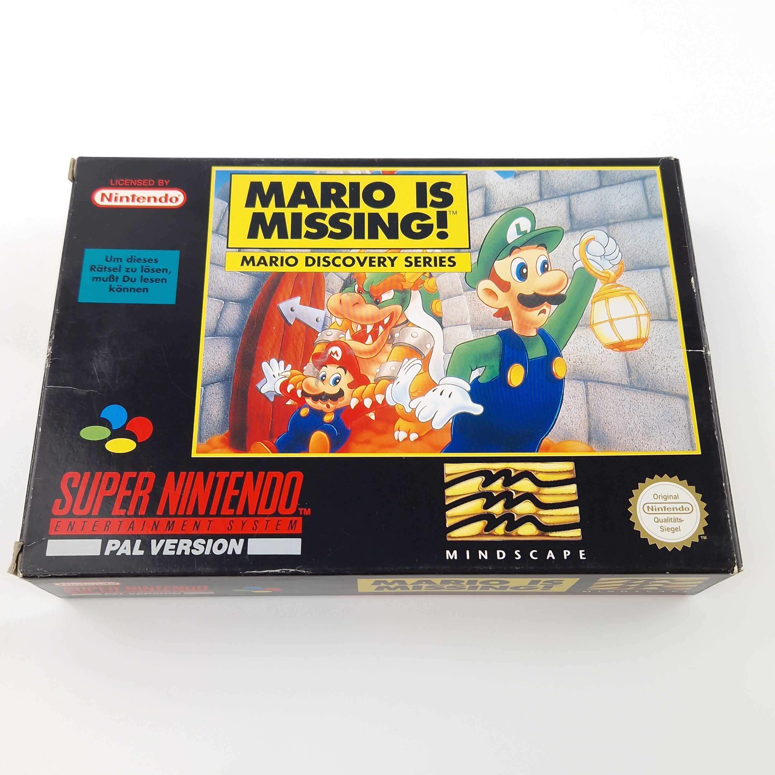 Super Nintendo Spiel – Mario is Missing SNES Modul OVP PAL