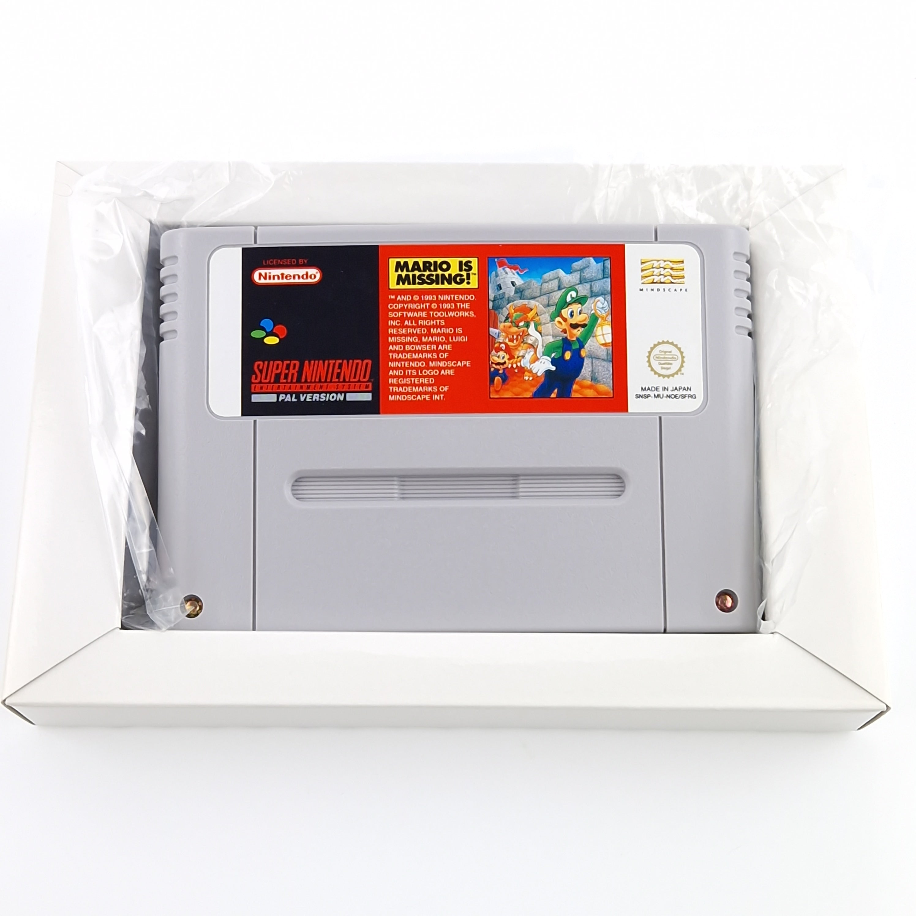 Super Nintendo Spiel – Mario is Missing SNES Modul OVP PAL