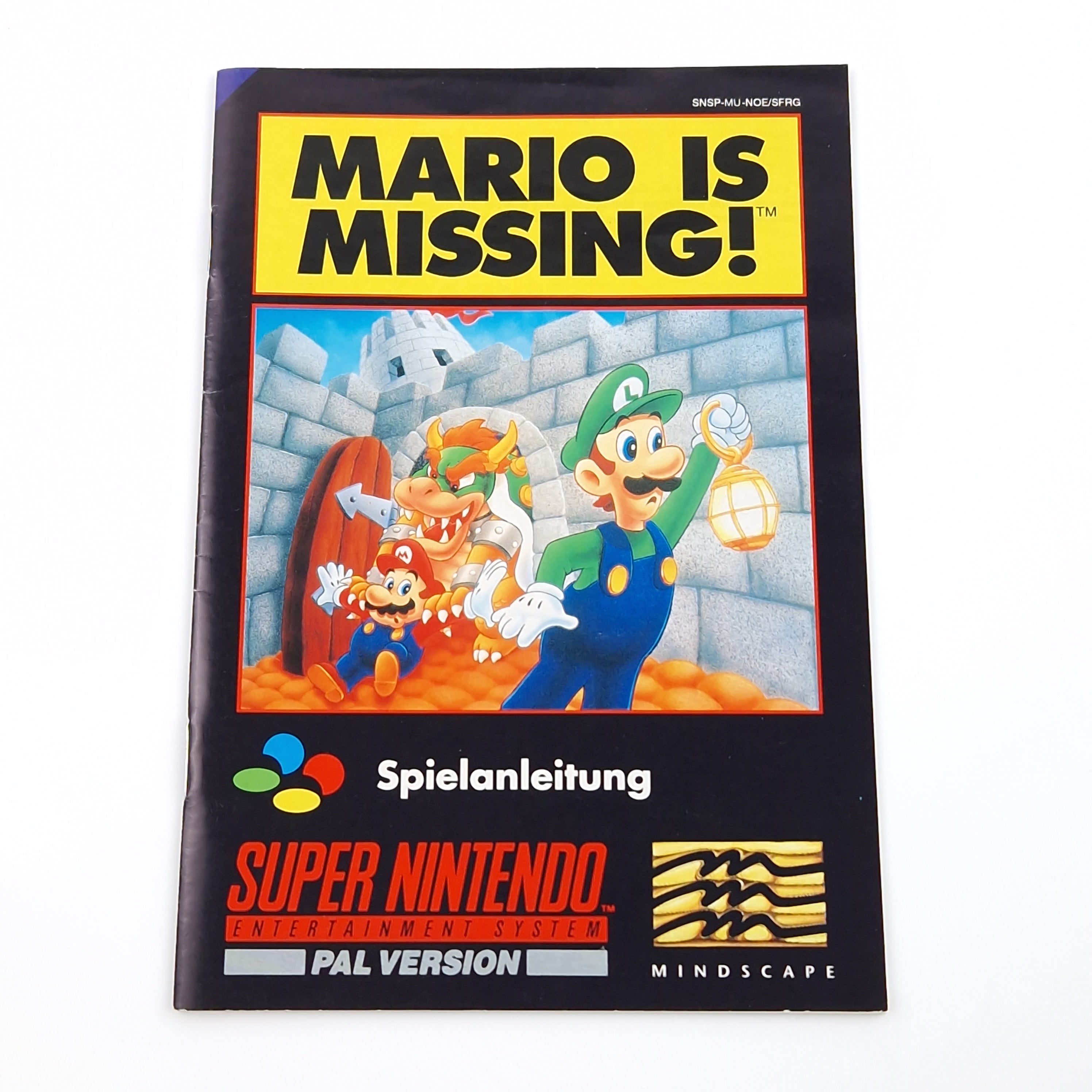 Super Nintendo Spiel – Mario is Missing SNES Modul OVP PAL