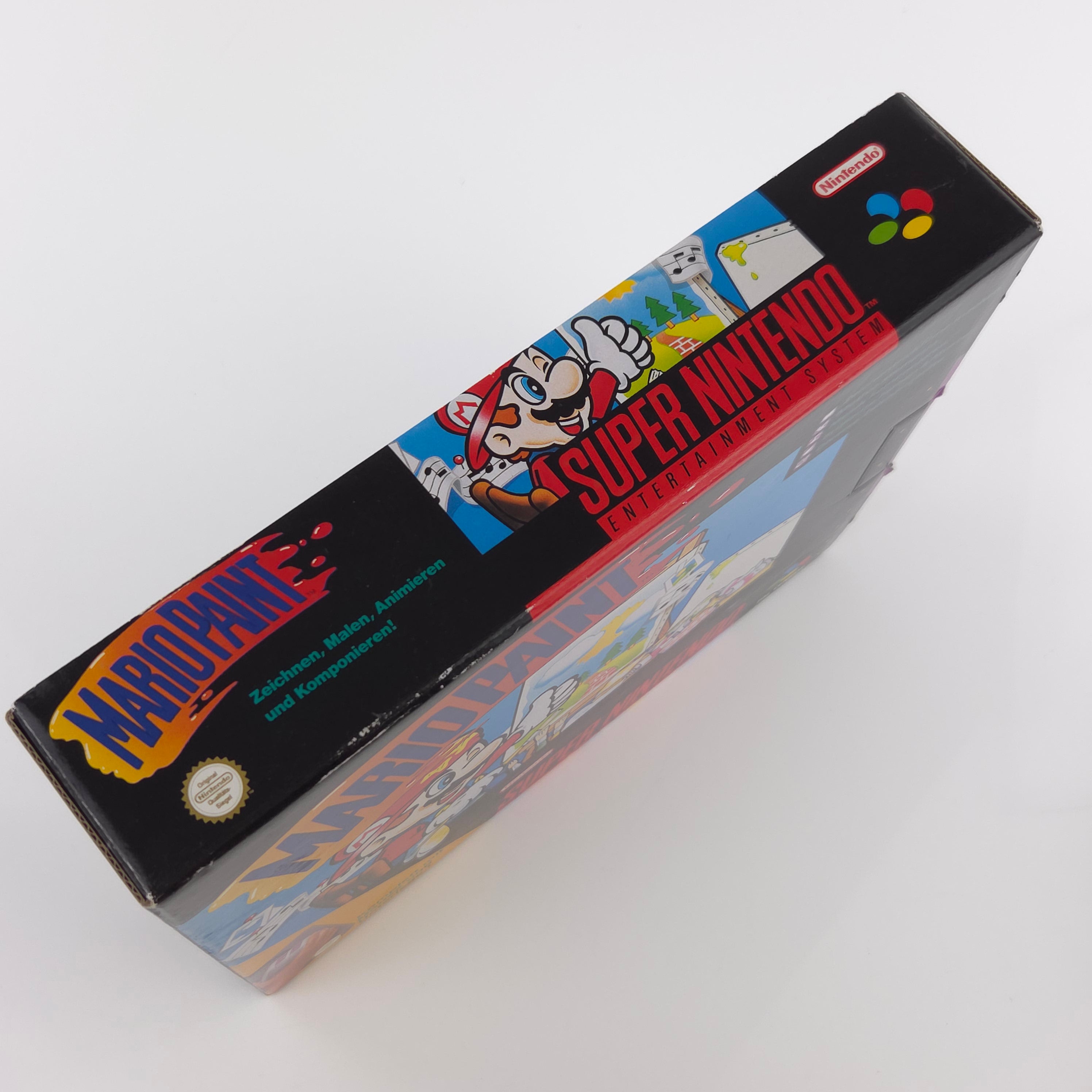 Super Nintendo Spiel – Mario Paint Big Box OVP PAL NOE