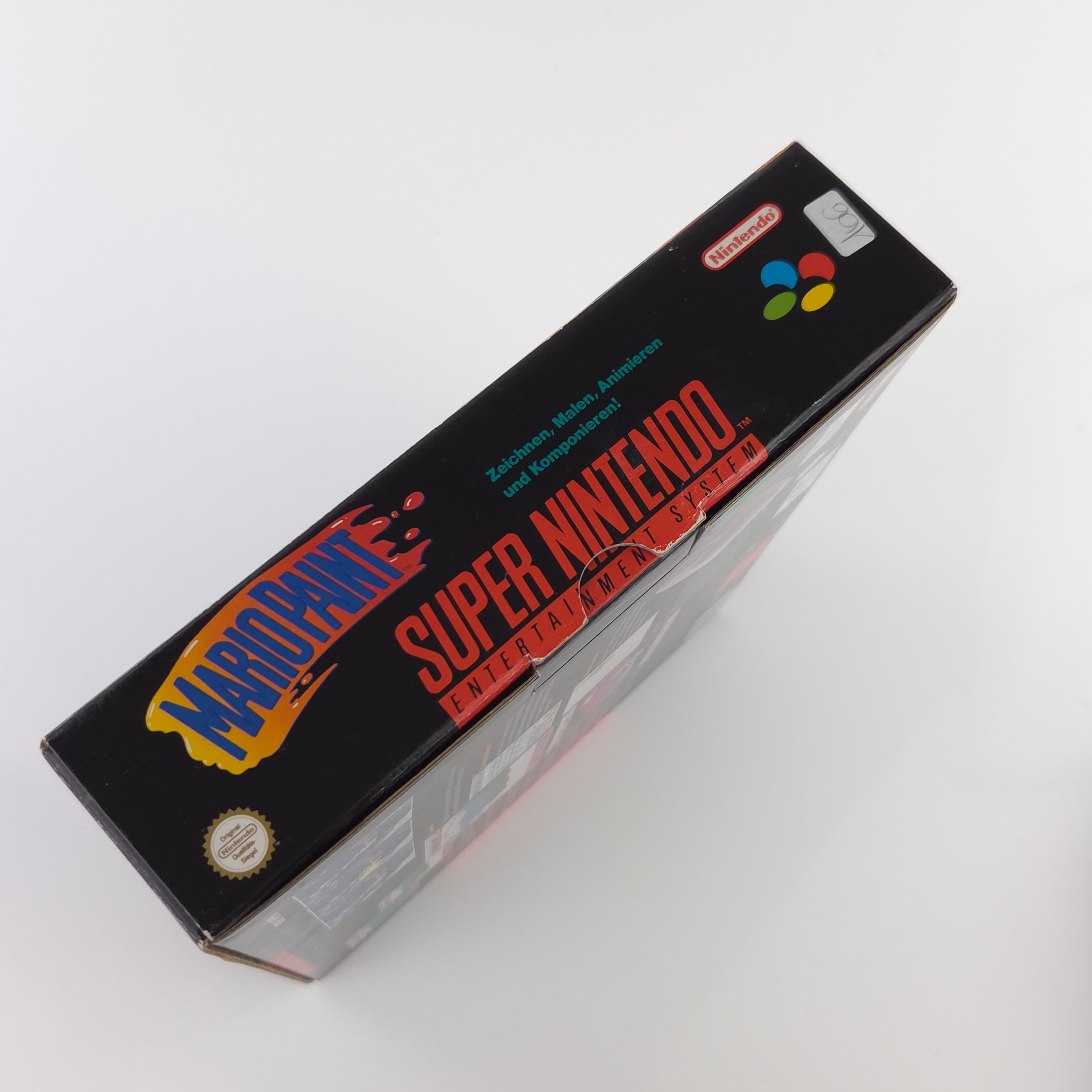 Super Nintendo Spiel – Mario Paint Big Box OVP PAL NOE