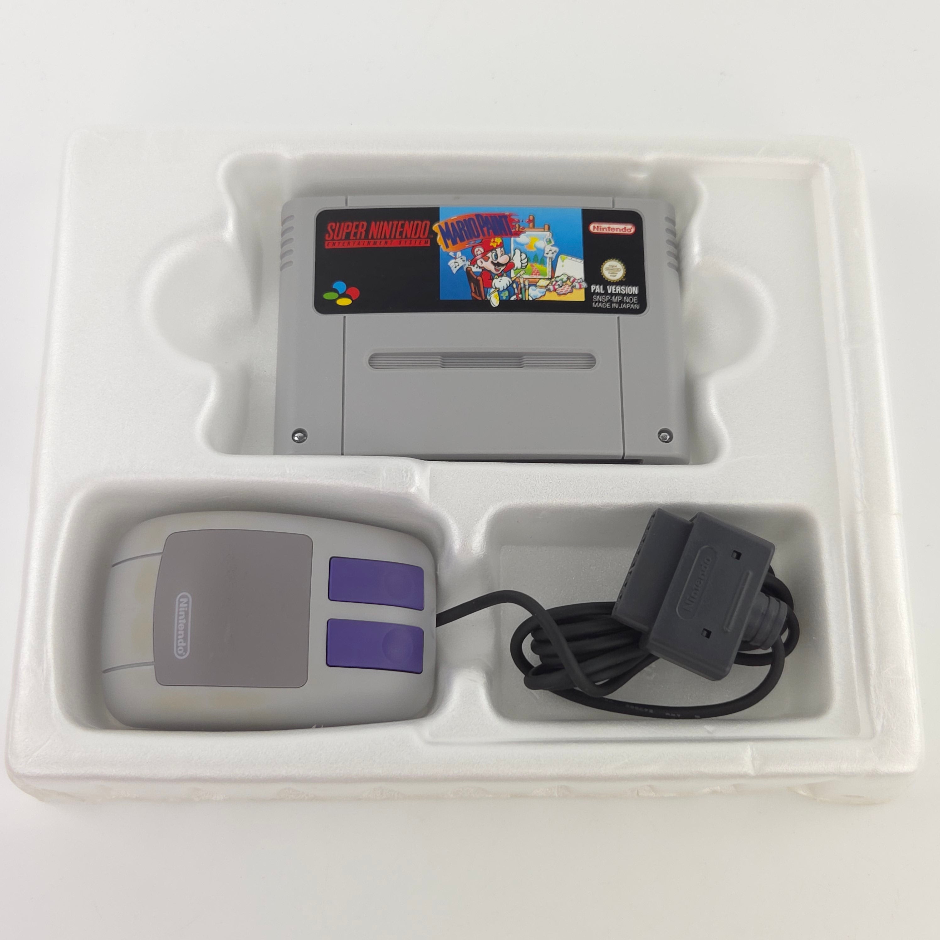 Super Nintendo Spiel Mario Paint SNES Maus OVP PAL NOE