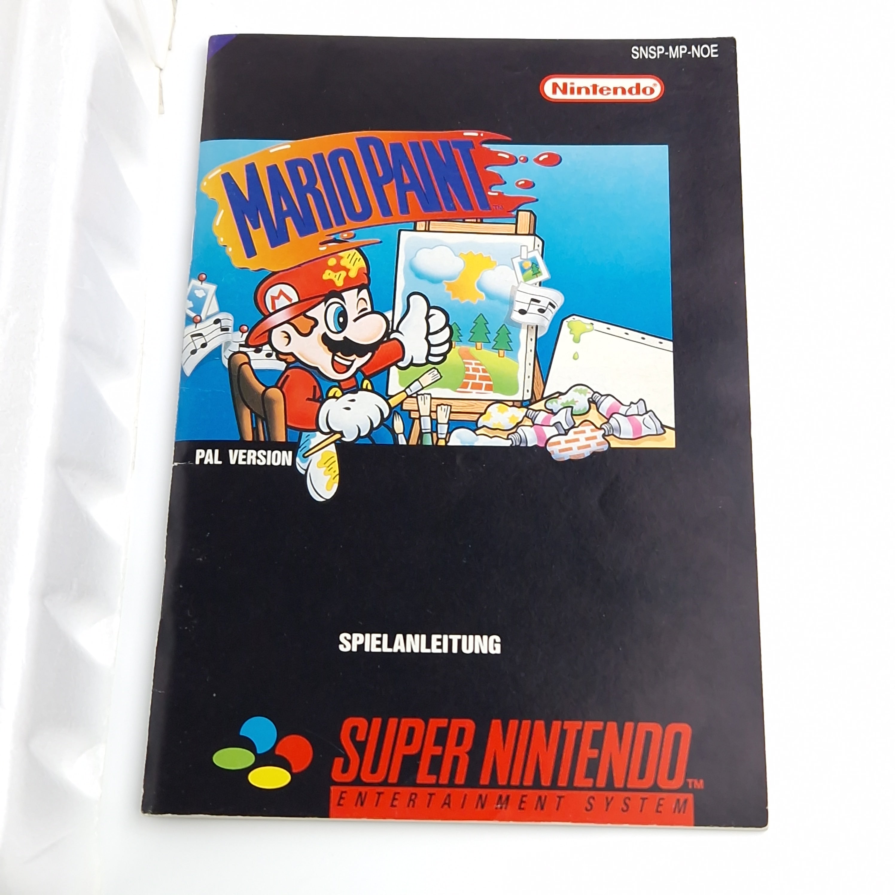 Super Nintendo Spiel – Mario Paint SNES OVP PAL Big Box