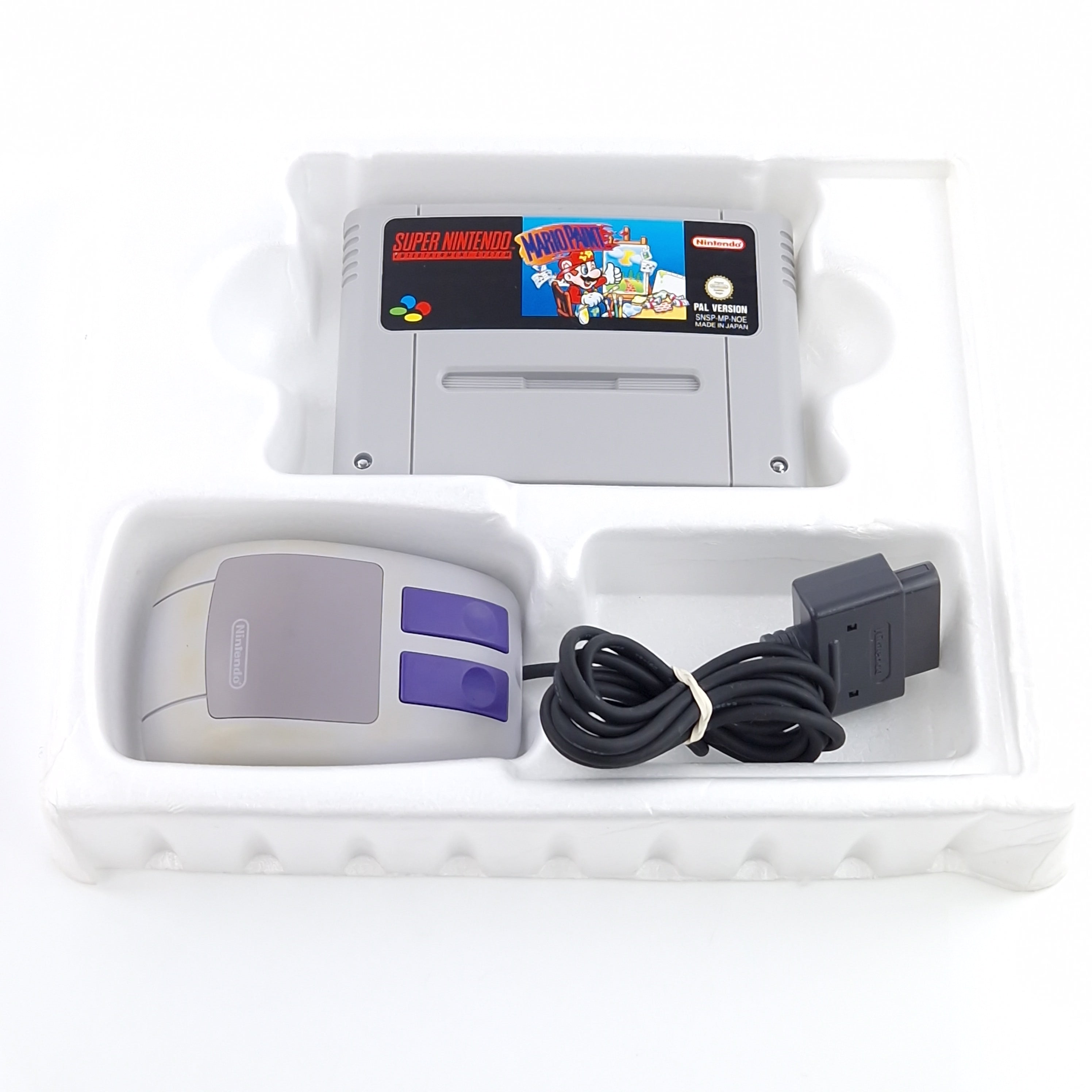 Super Nintendo Spiel – Mario Paint SNES OVP PAL Big Box