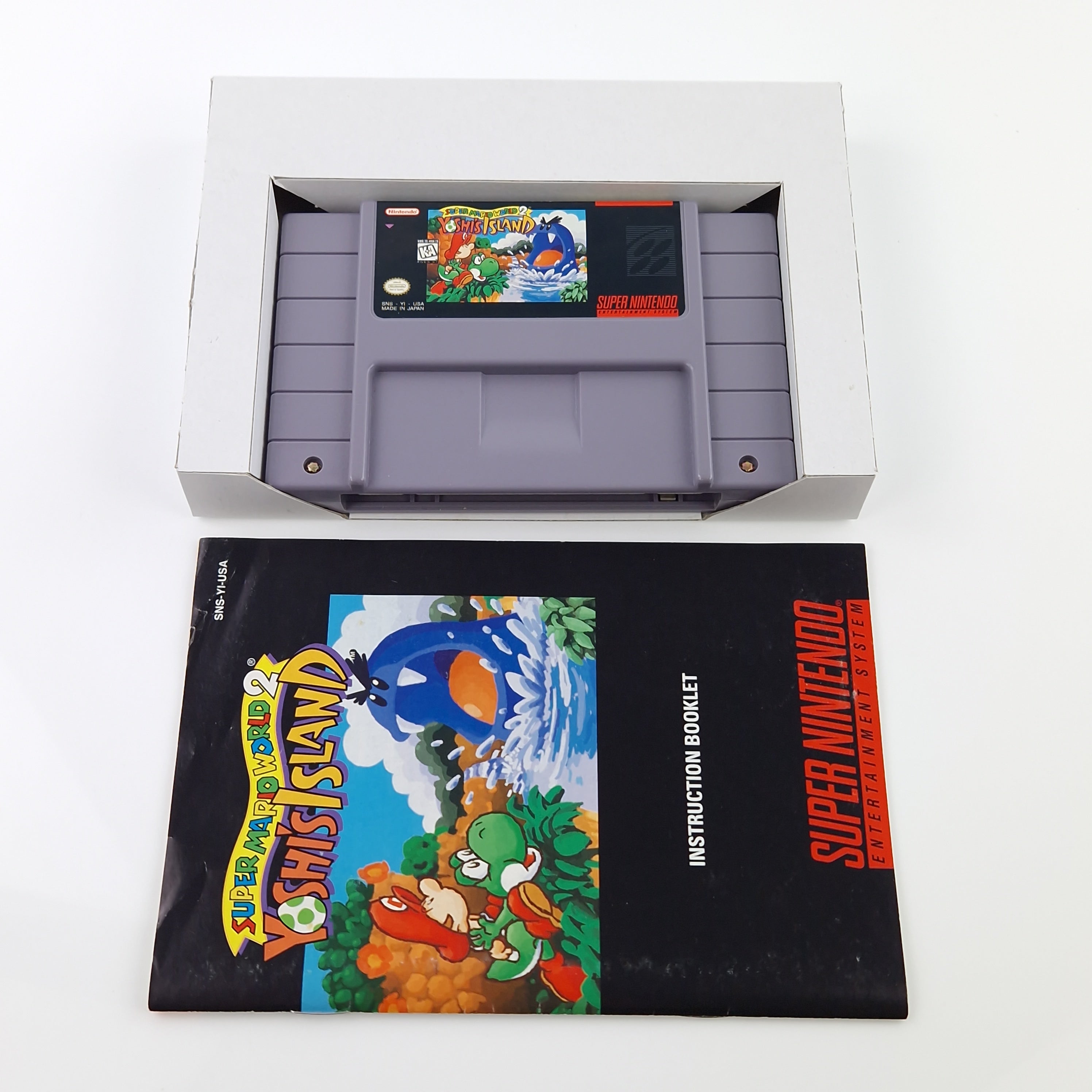 Super Nintendo Spiel – Super Mario World 2 Yoshis Island OVP