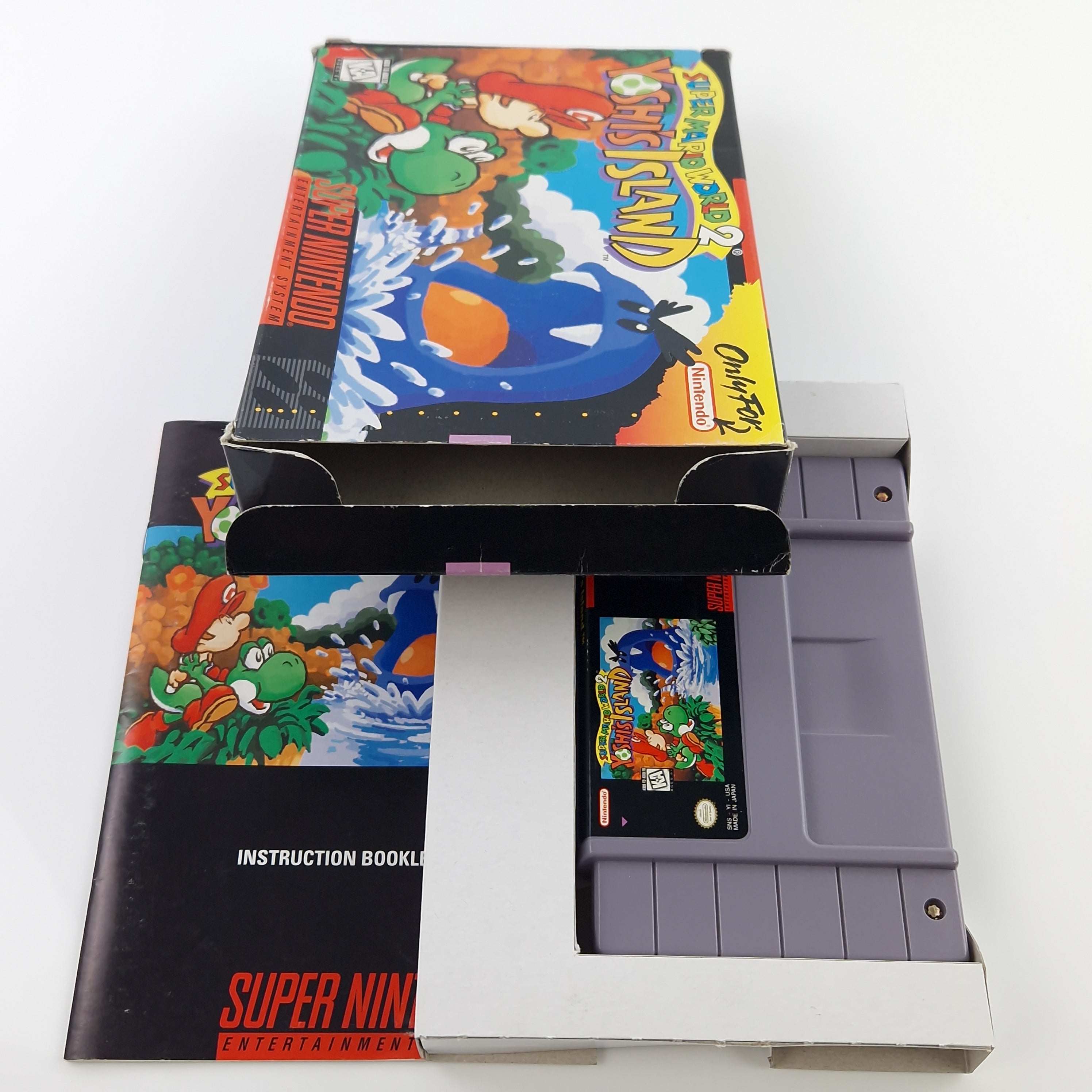 Super Nintendo Spiel – Super Mario World 2 Yoshis Island OVP