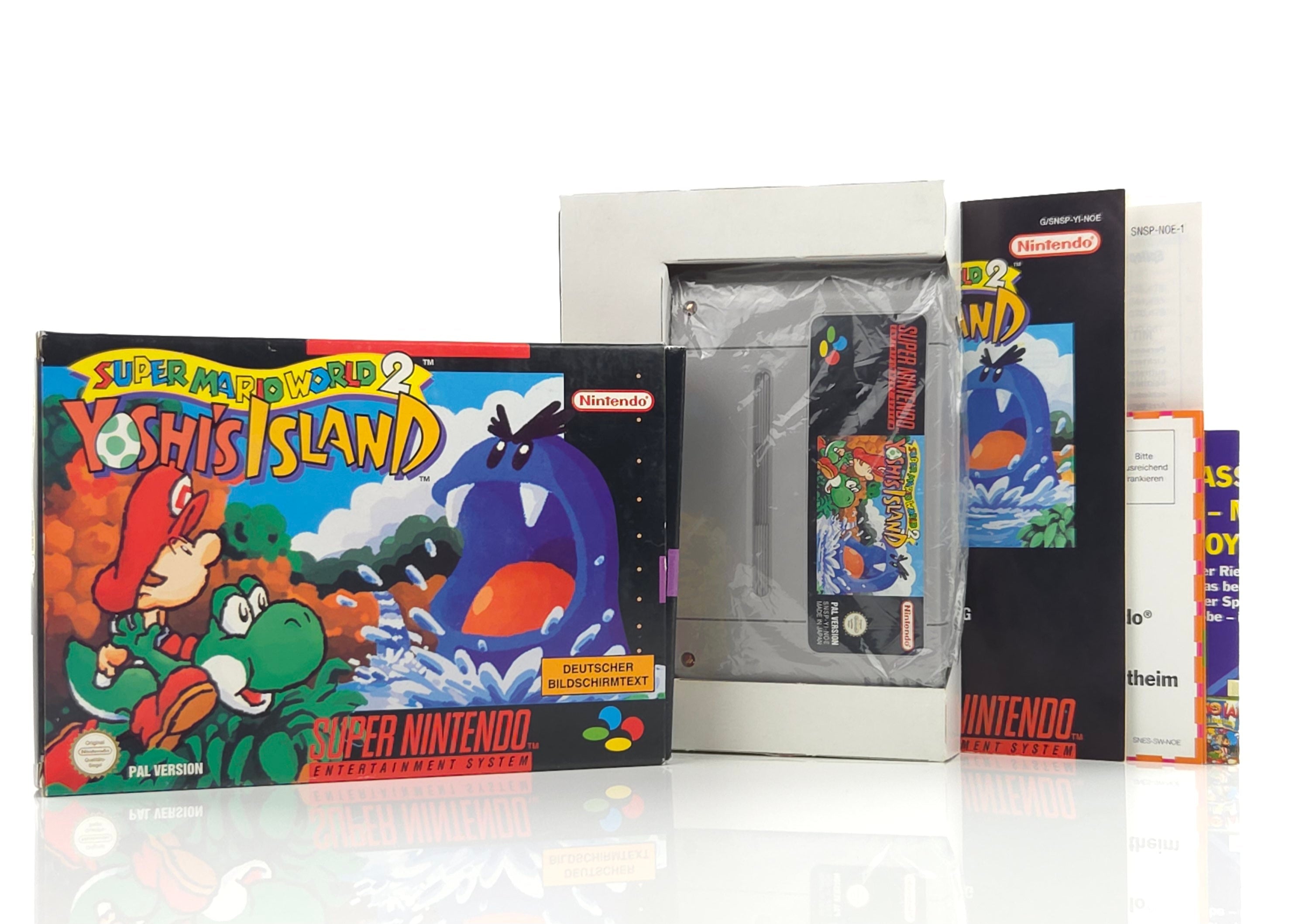 Super Nintendo Spiel – Super Mario World 2 Yoshis Island OVP