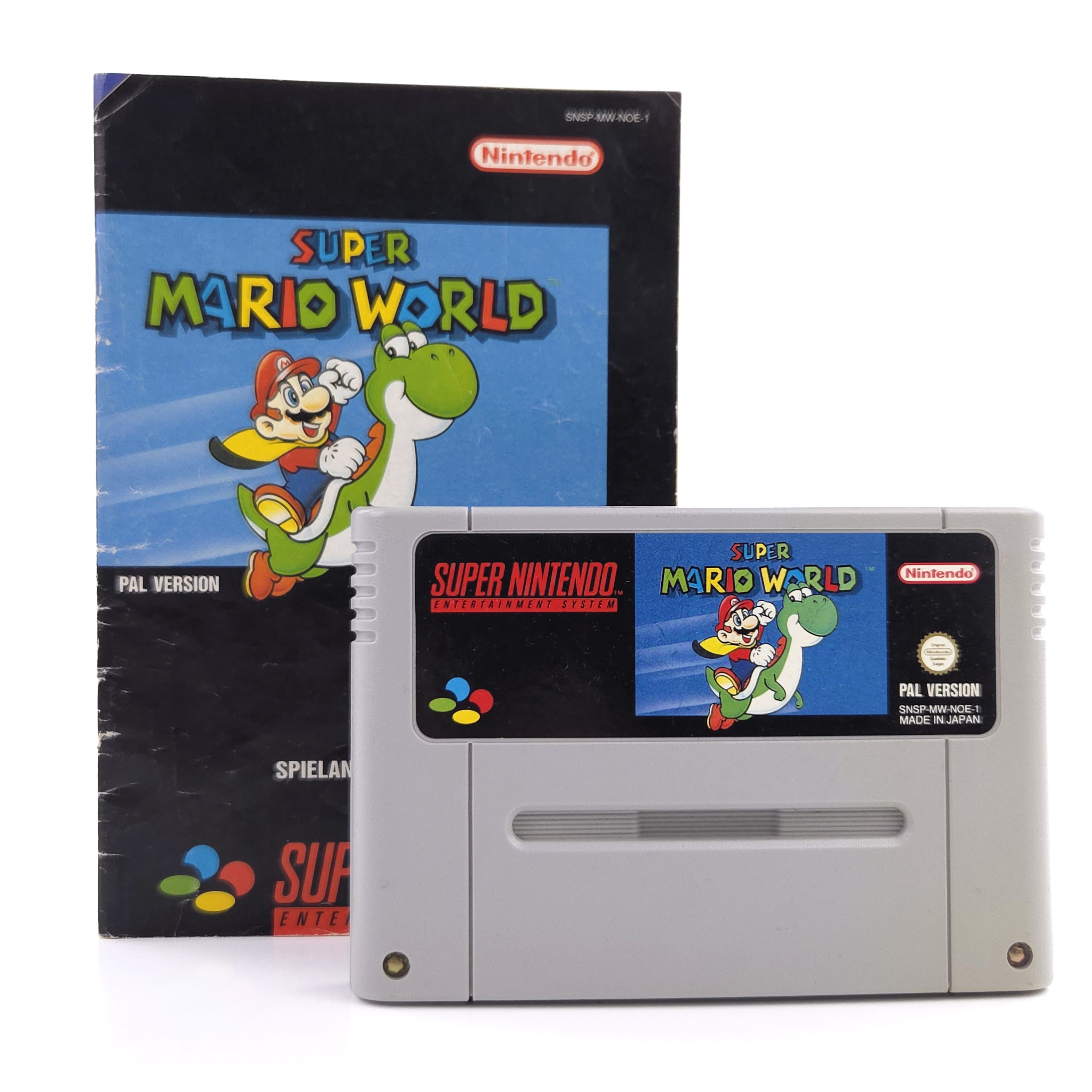 Super Nintendo Spiel – Super Mario World mit Anleitung (PAL)