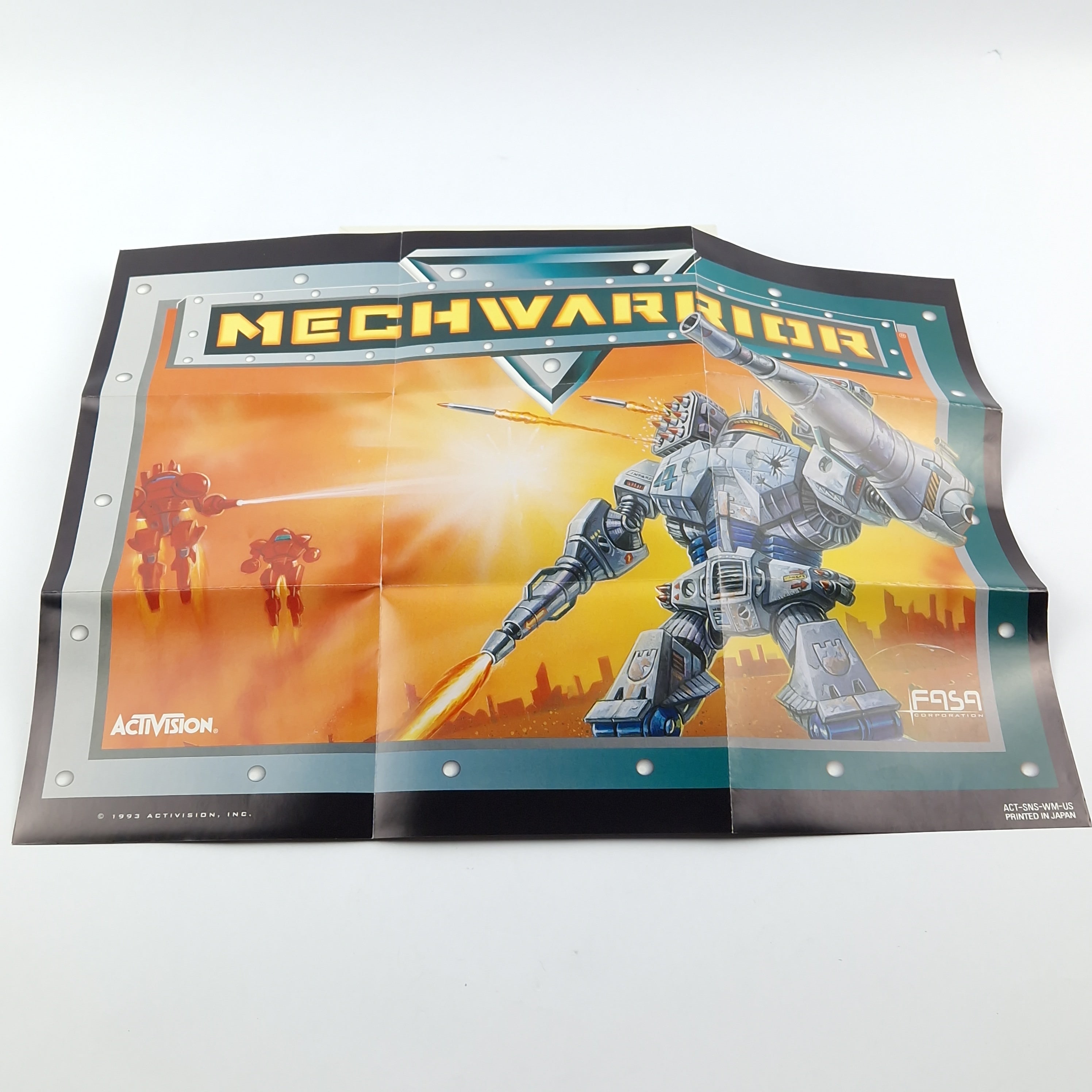 Super Nintendo Spiel: Mechwarrior - OVP Anleitung Modul / SNES Game CIB USA