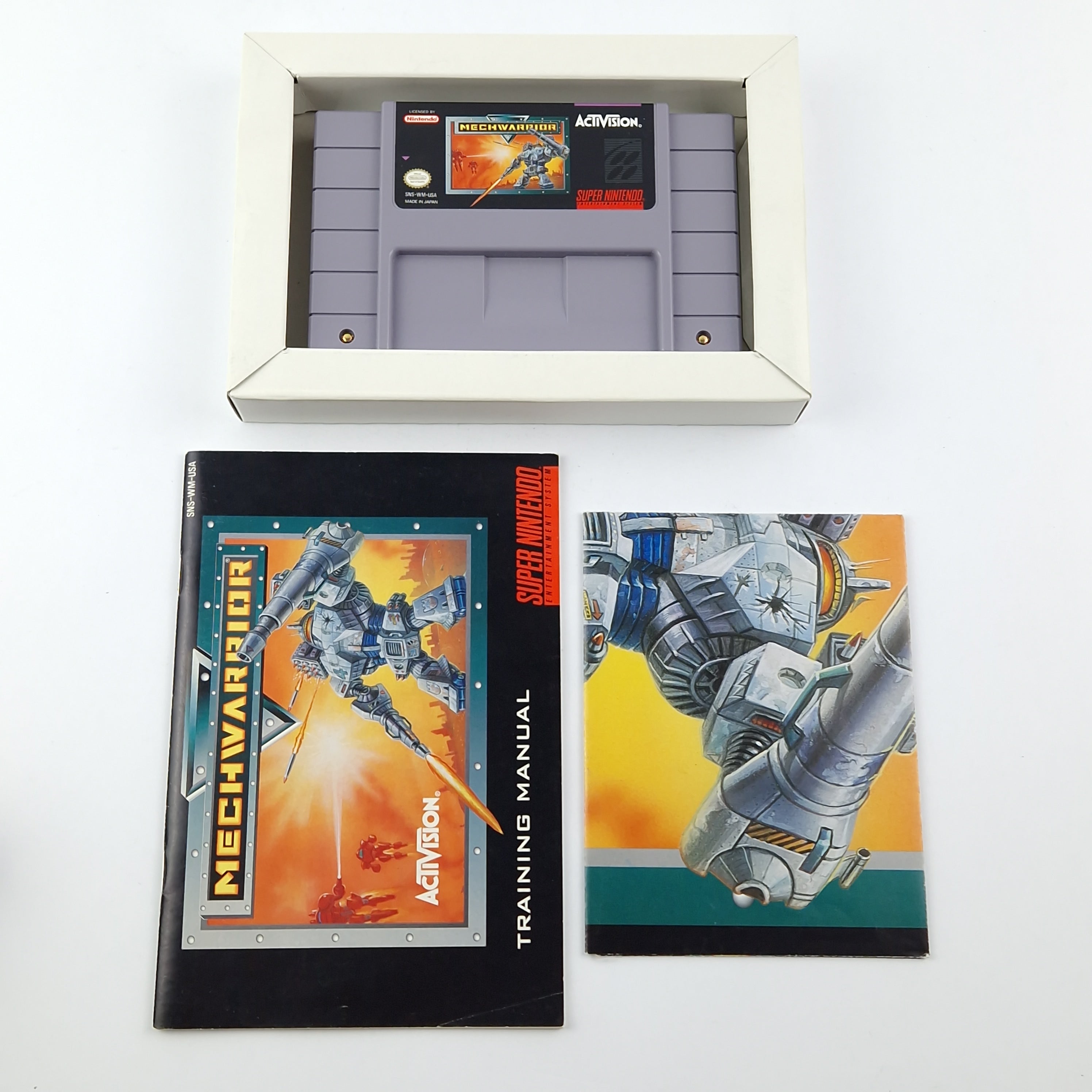 Super Nintendo Spiel: Mechwarrior - OVP Anleitung Modul / SNES Game CIB USA
