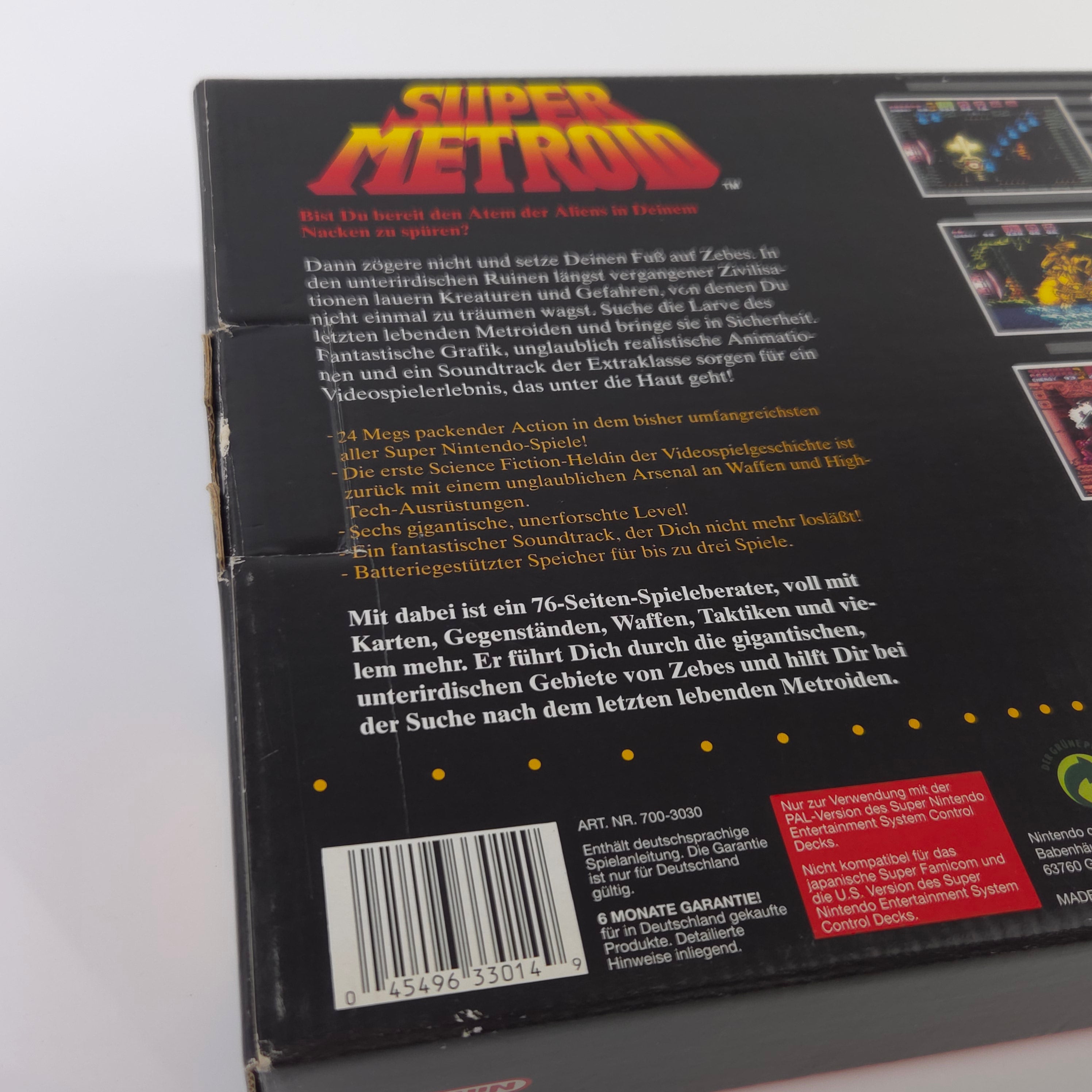 Super Nintendo Spiel – Super Metroid (SNES OVP PAL)