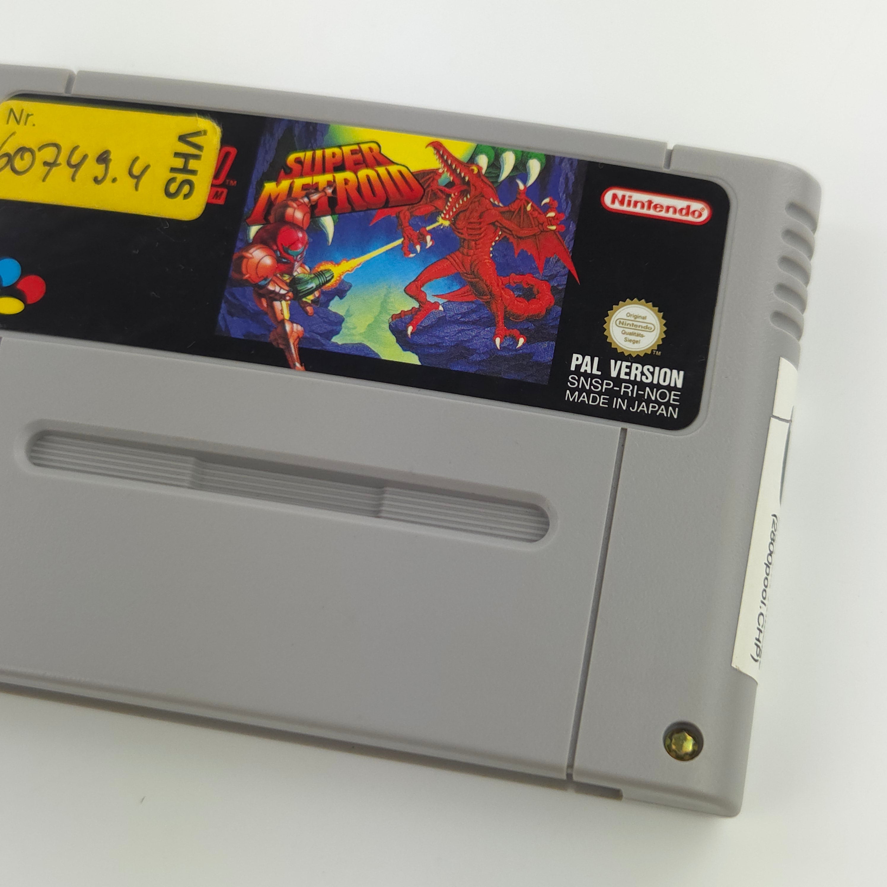 Super Nintendo Spiel – Super Metroid (SNES Modul PAL NOE)
