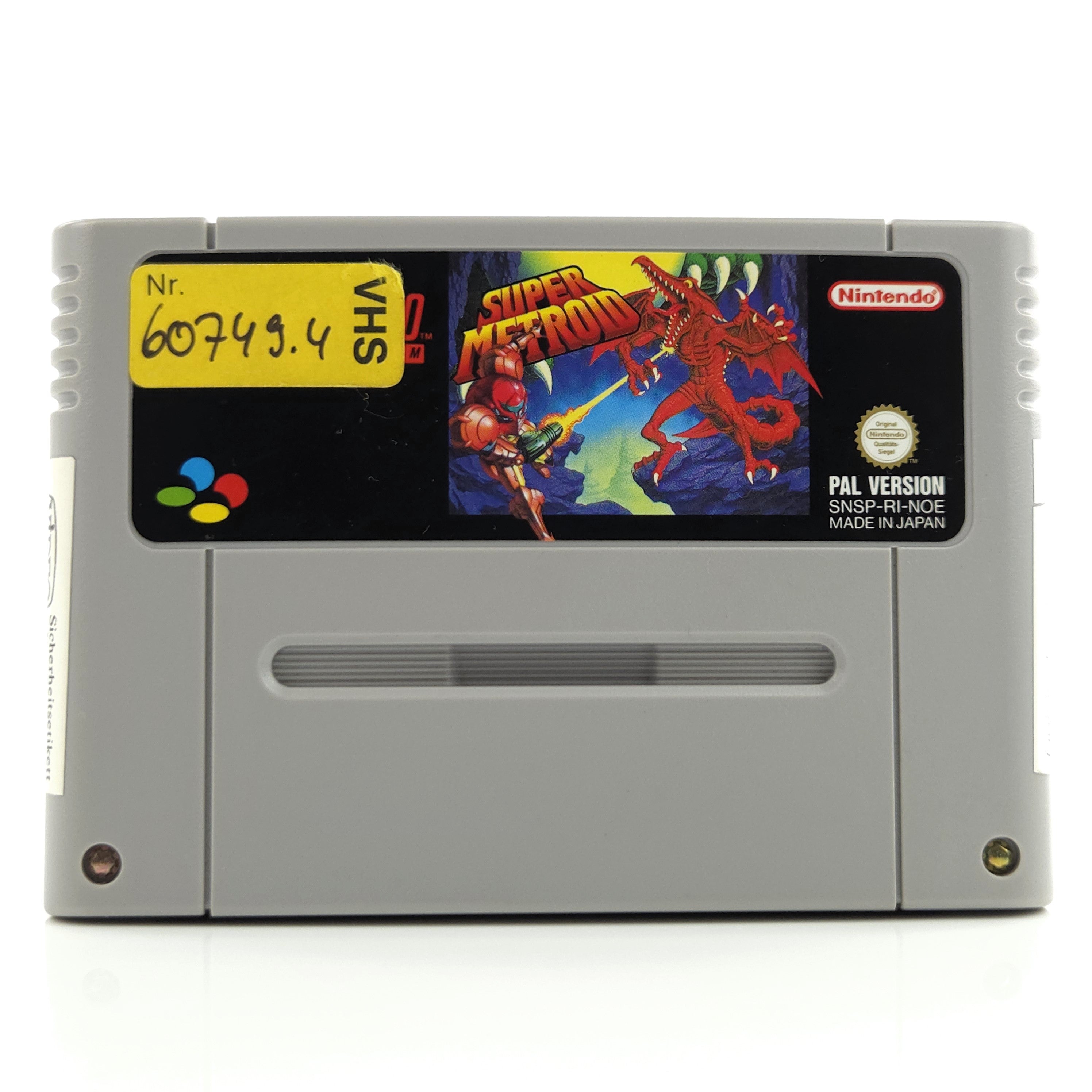 Super Nintendo Spiel – Super Metroid (SNES Modul PAL NOE)
