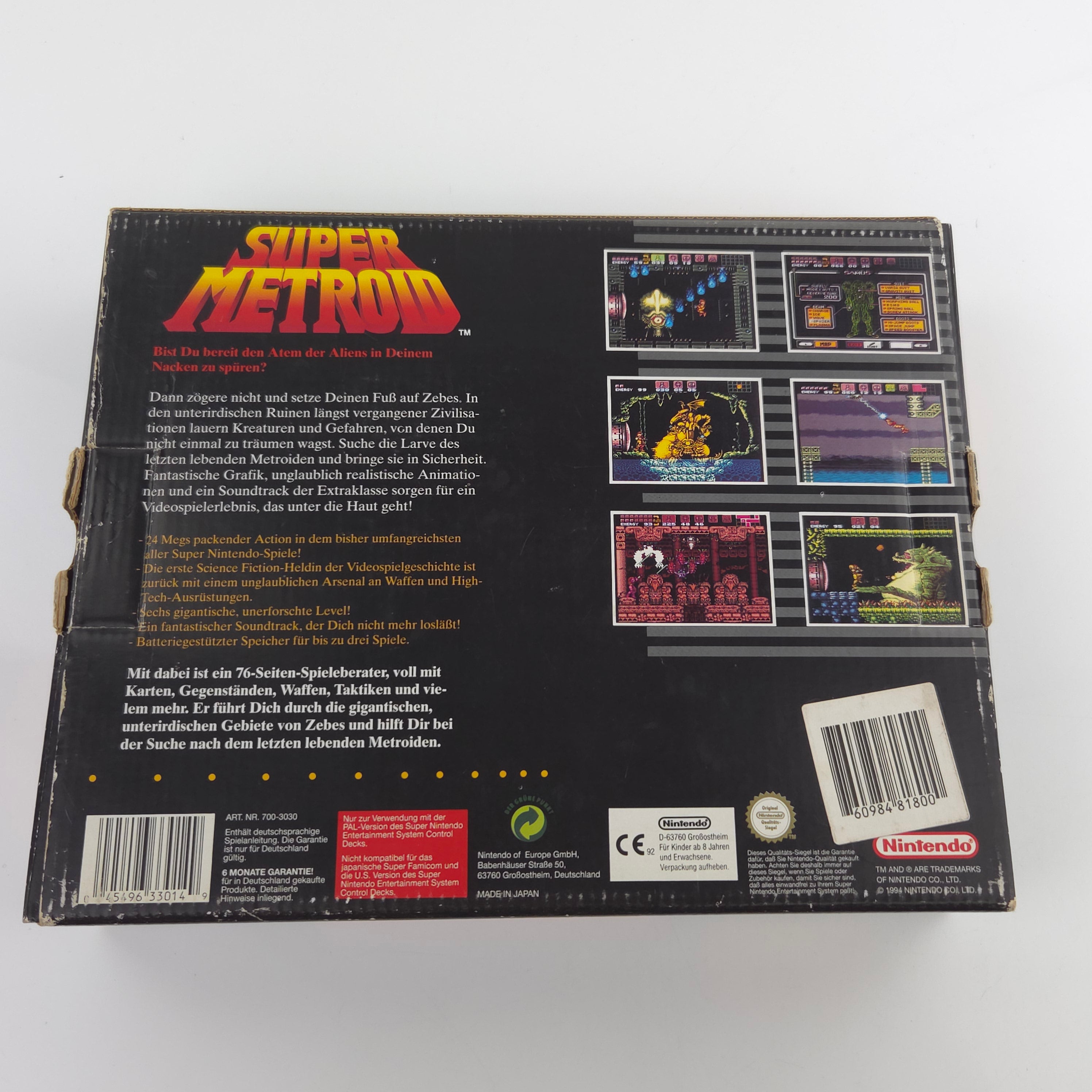 Super Nintendo Spiel – Super Metroid (SNES OVP)
