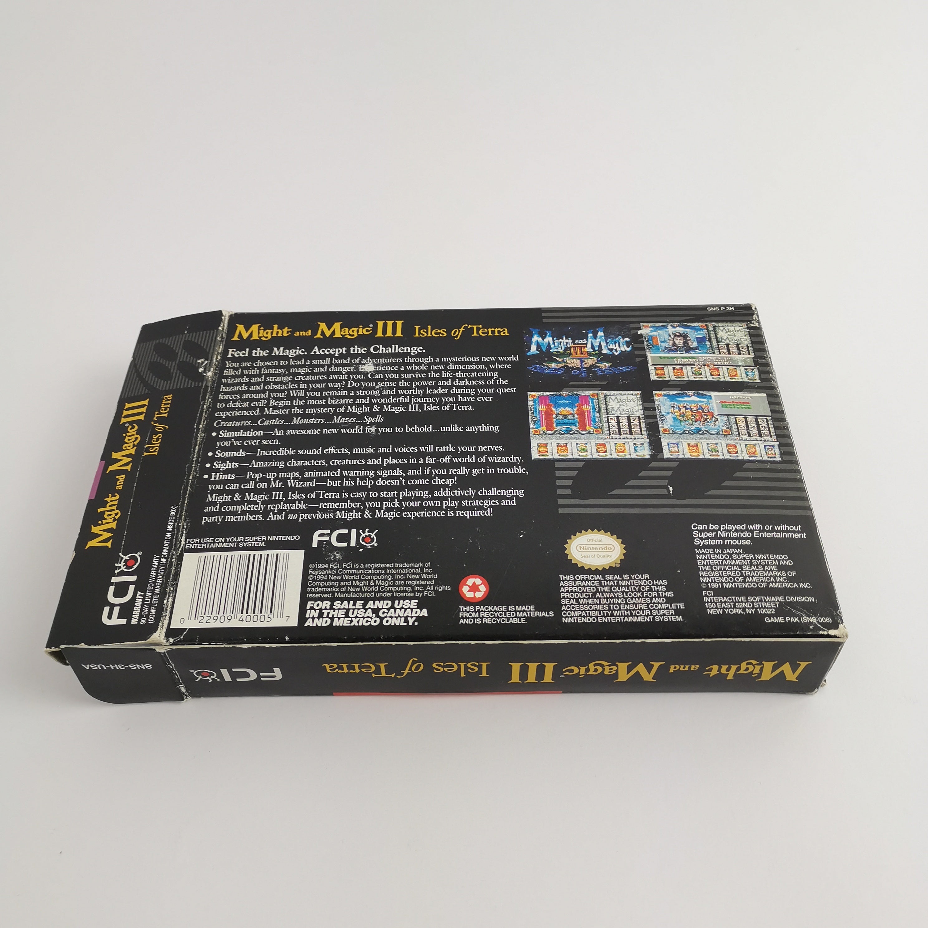 Super Nintendo Spiel – Might and Magic III 3 (OVP USA)