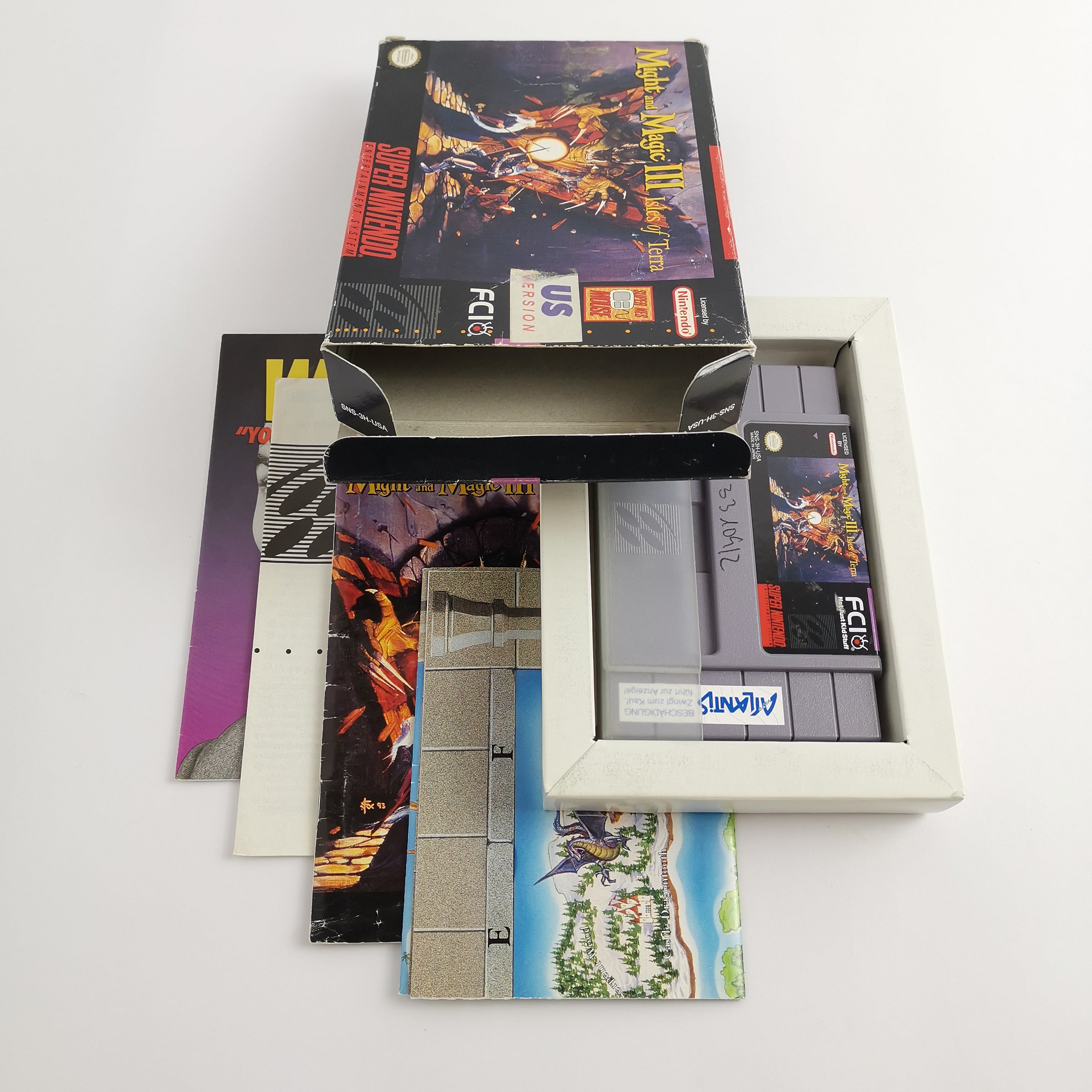 Super Nintendo Spiel – Might and Magic III 3 (OVP USA)