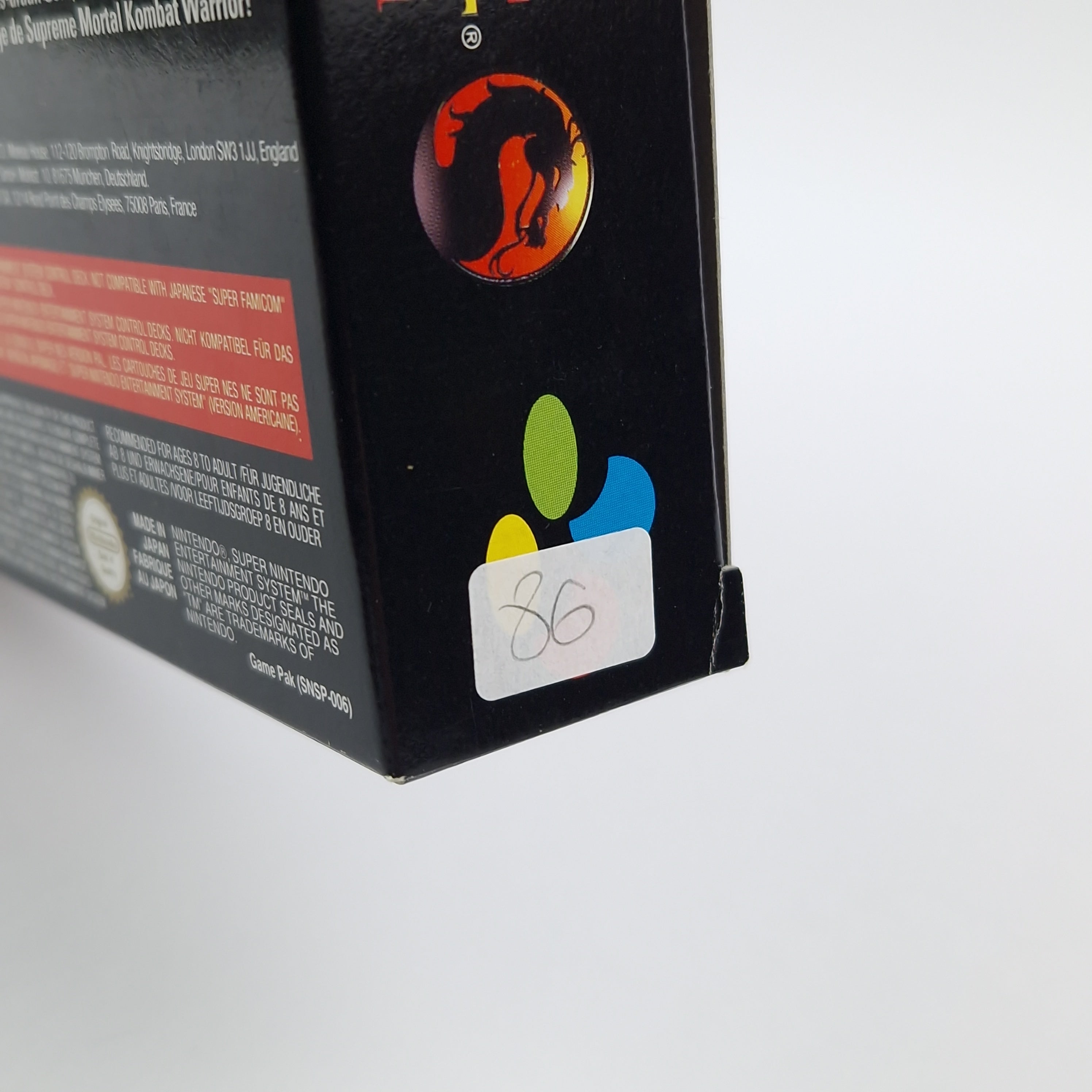 Super Nintendo Spiel – Mortal Kombat OVP CIB PAL EUR
