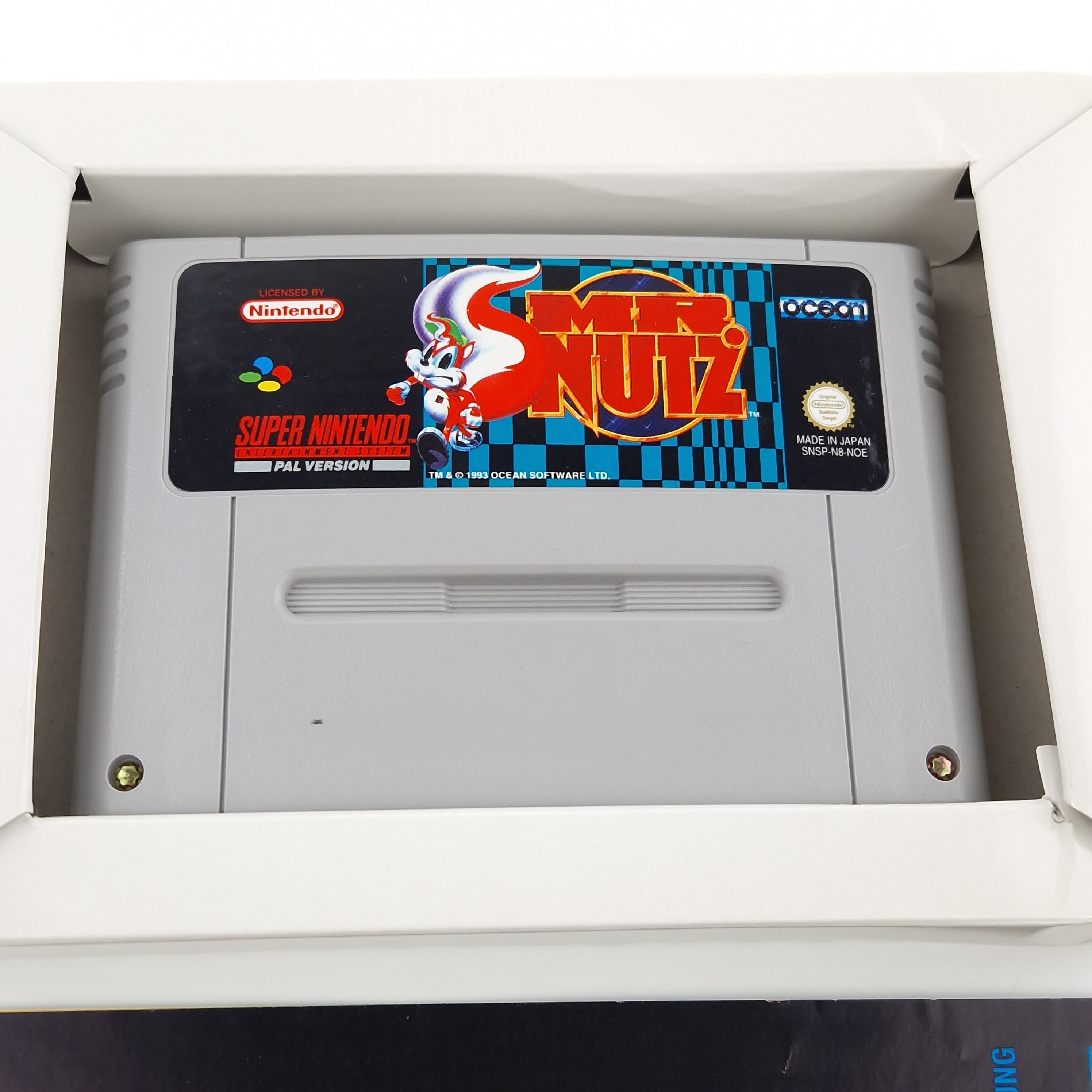 Super Nintendo Spiel – MR. Nutz SNES Modul OVP PAL