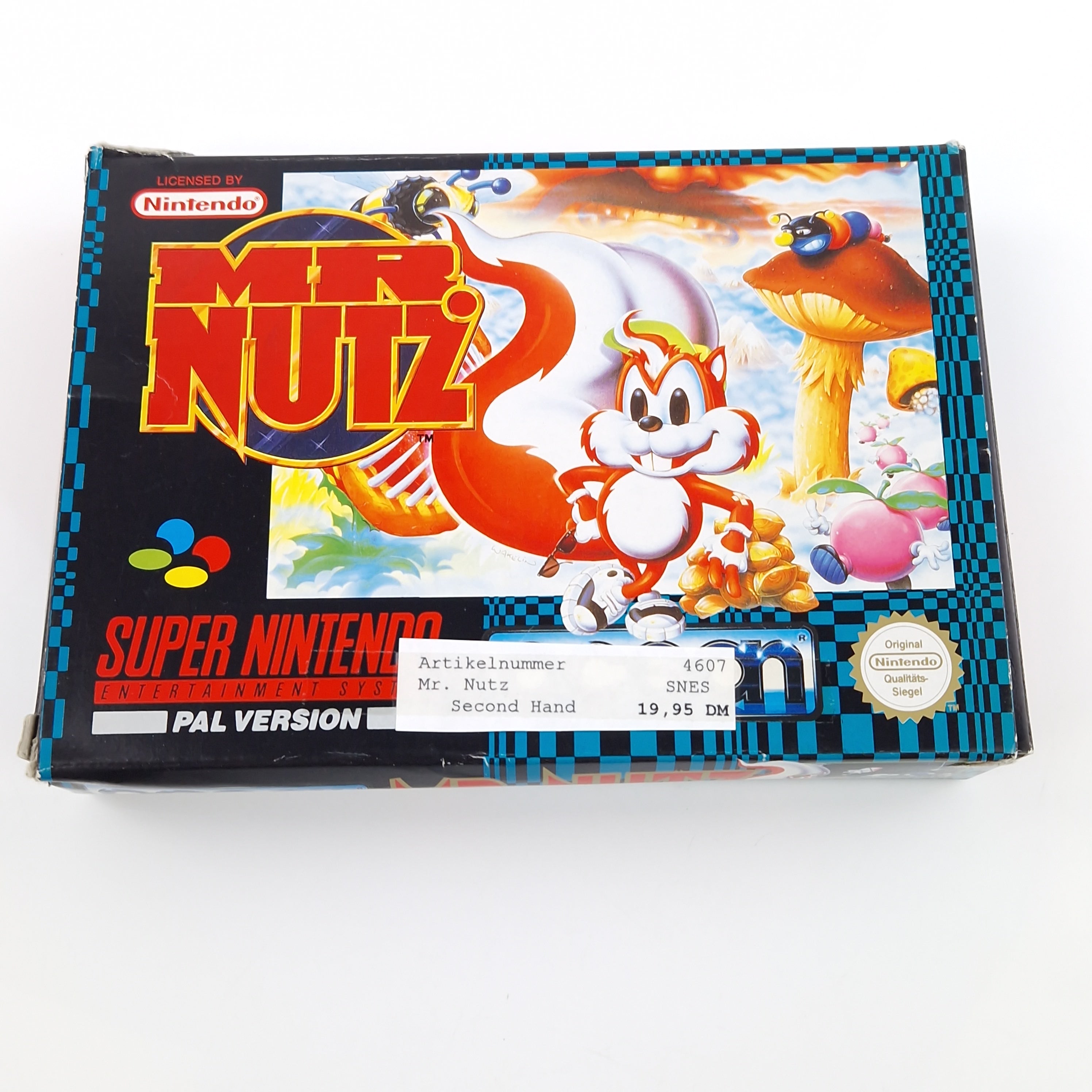 Super Nintendo Spiel – MR. Nutz SNES Modul OVP PAL