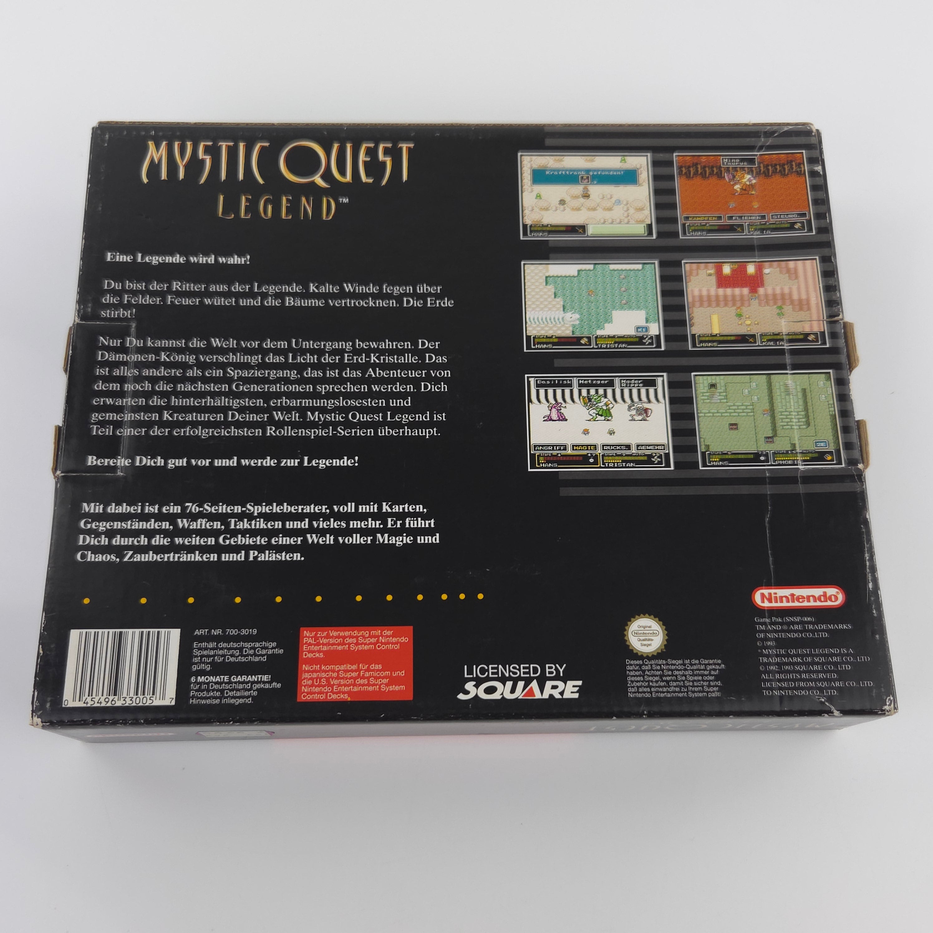 Super Nintendo Spiel – Mystic Quest Legend OVP PAL