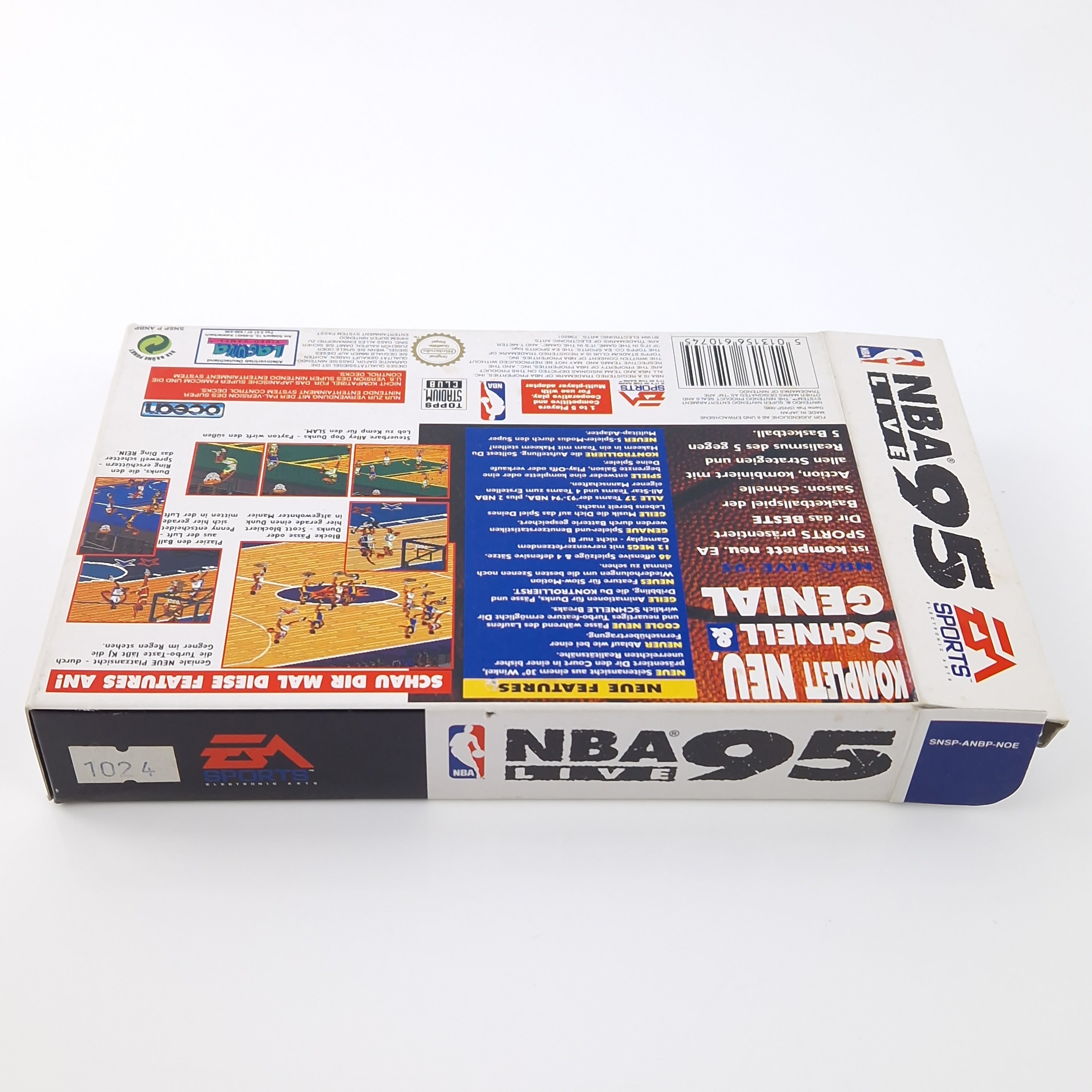 Super Nintendo Spiel – NBA Live 95 Basketball (OVP PAL)