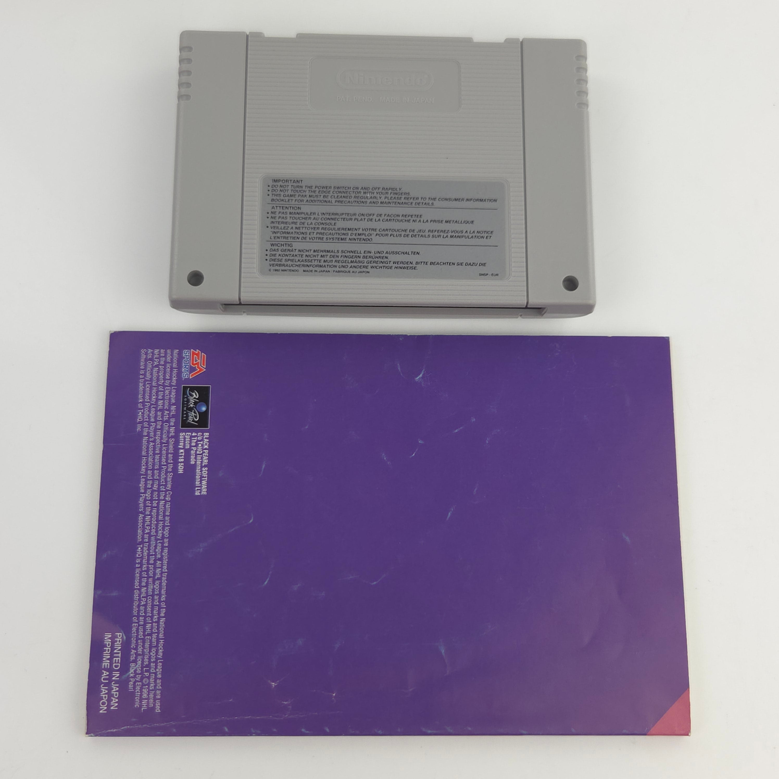 Super Nintendo Spiel NHL 97 SNES Modul Anleitung OVP PAL