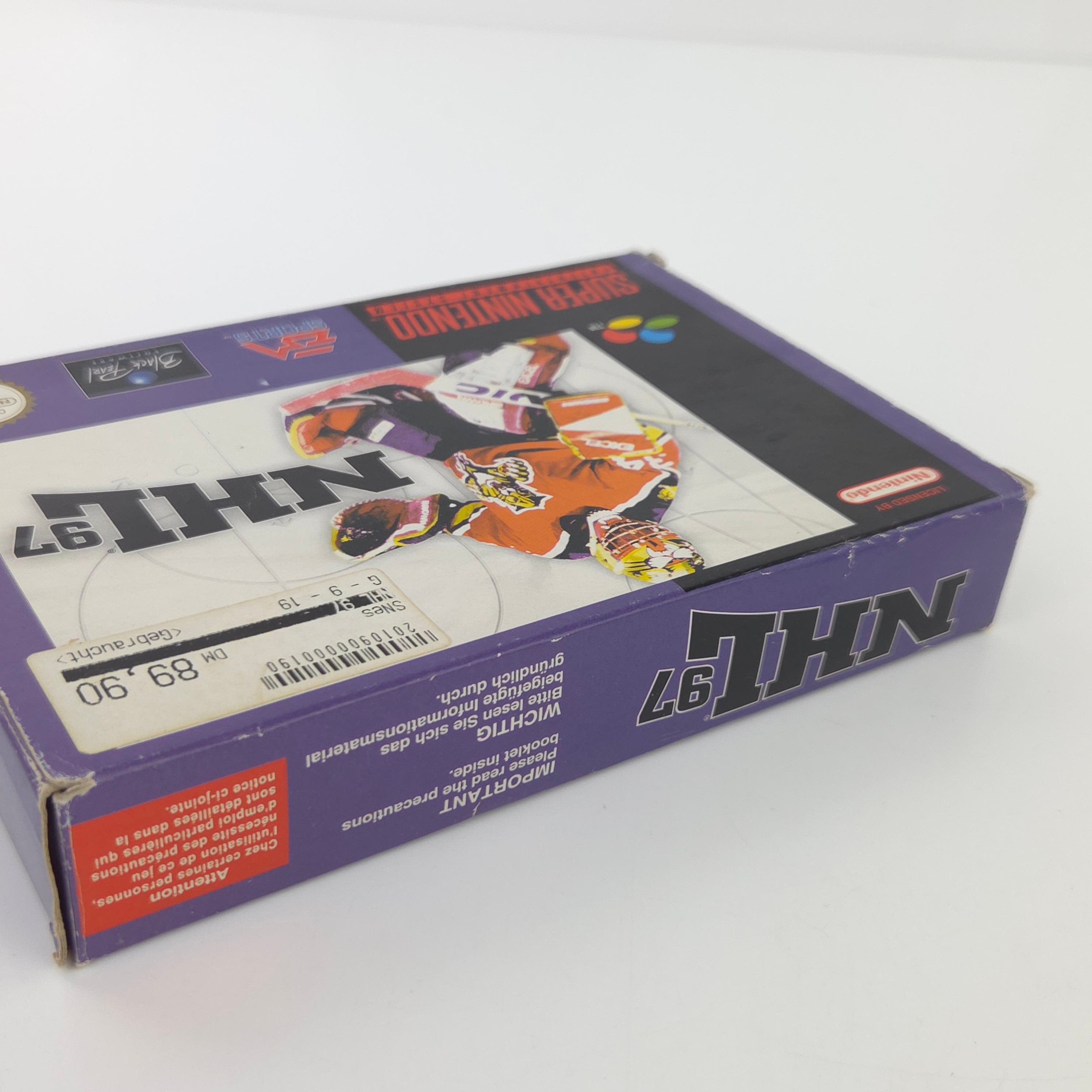 Super Nintendo Spiel NHL 97 SNES Modul Anleitung OVP PAL