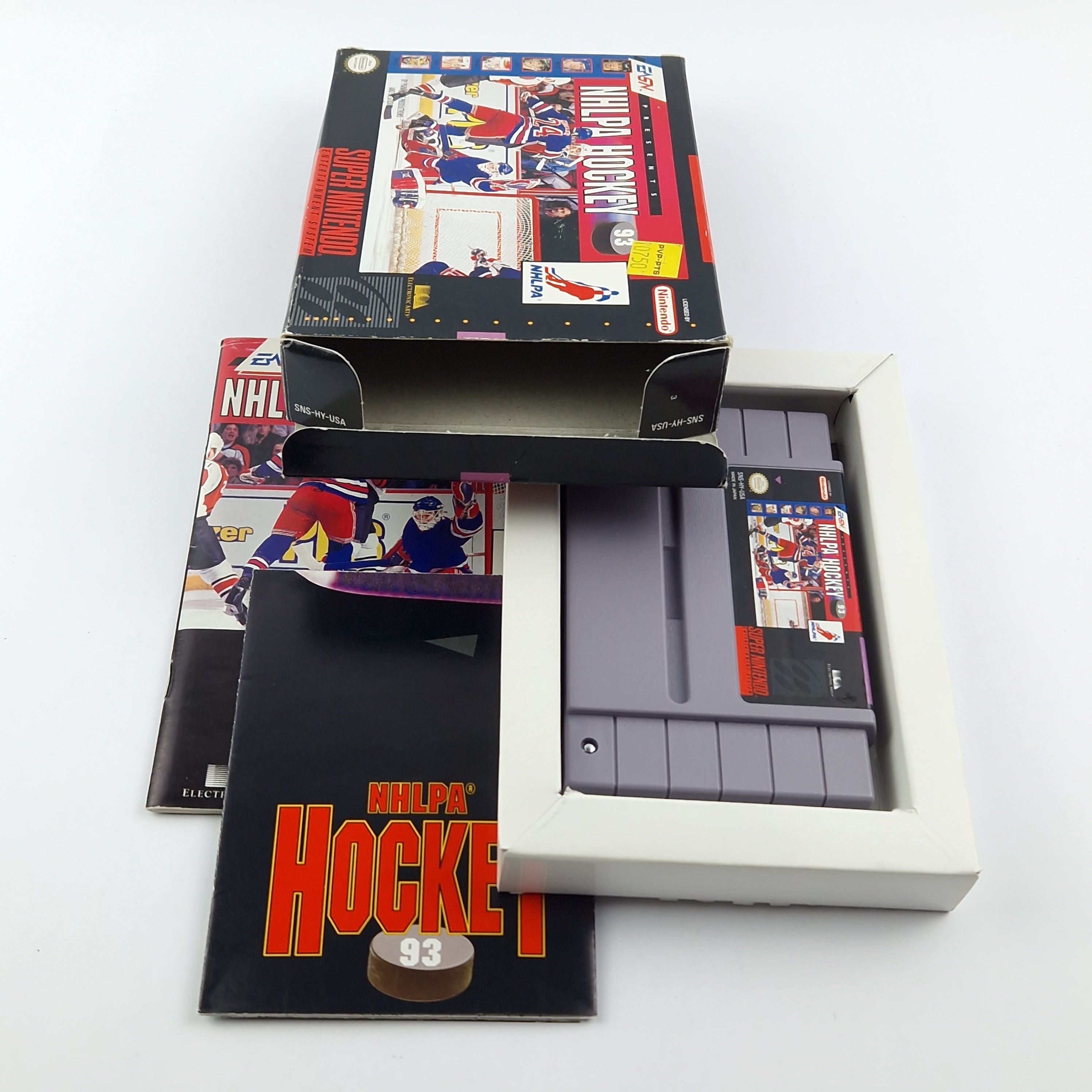 Super Nintendo Spiel – NHLPA Hockey 93 OVP Anleitung SNES