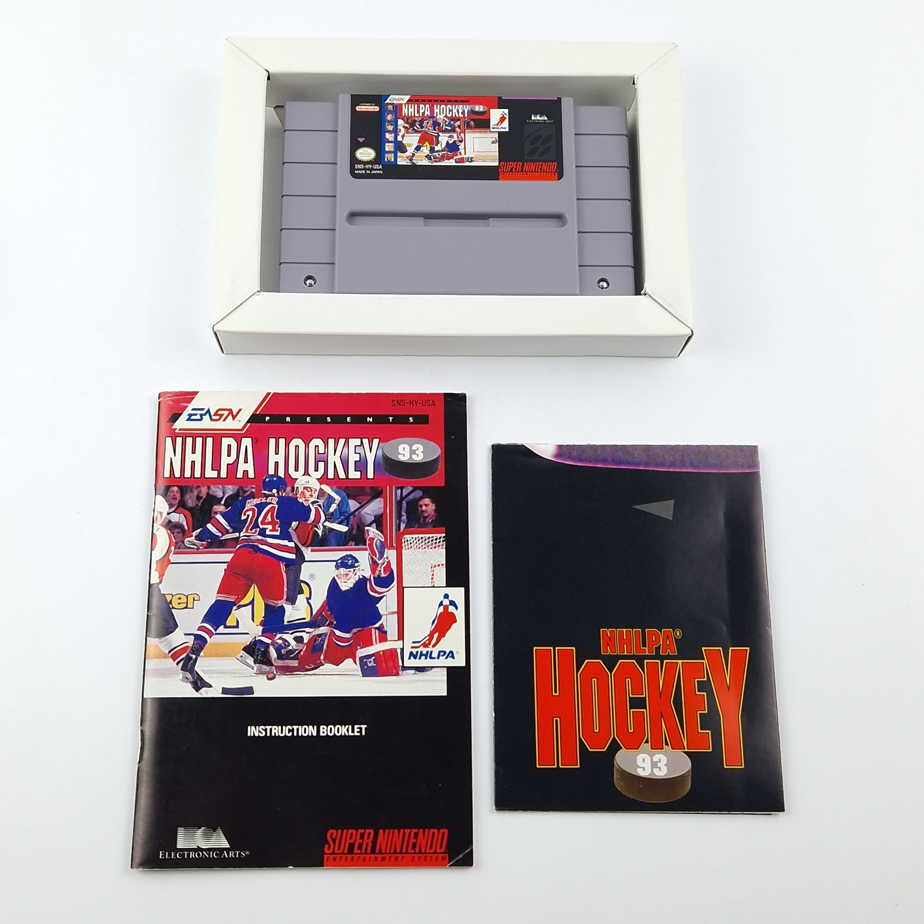 Super Nintendo Spiel – NHLPA Hockey 93 OVP Anleitung SNES