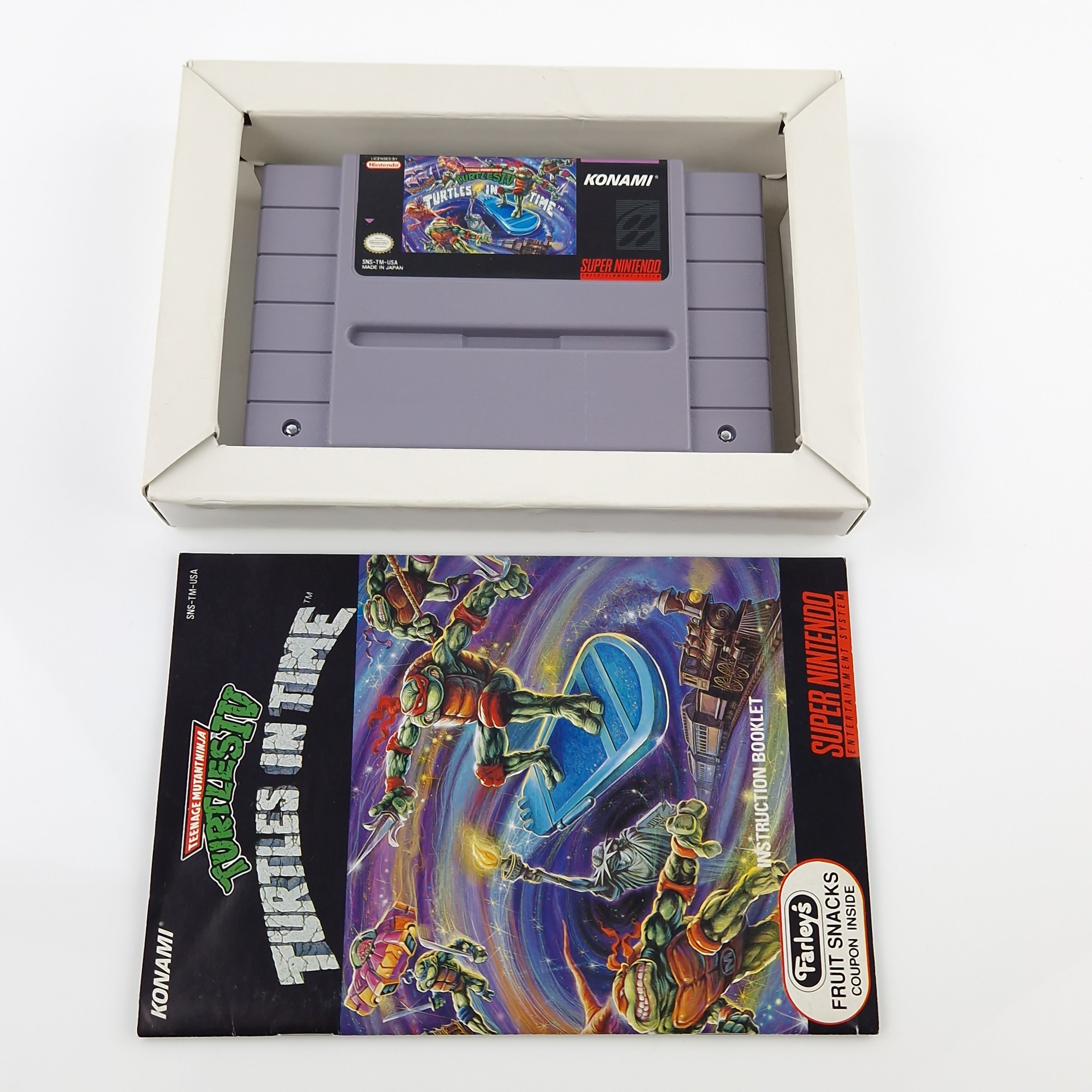 Super Nintendo Spiel – Ninja Turtles IV Turtles in Time OVP