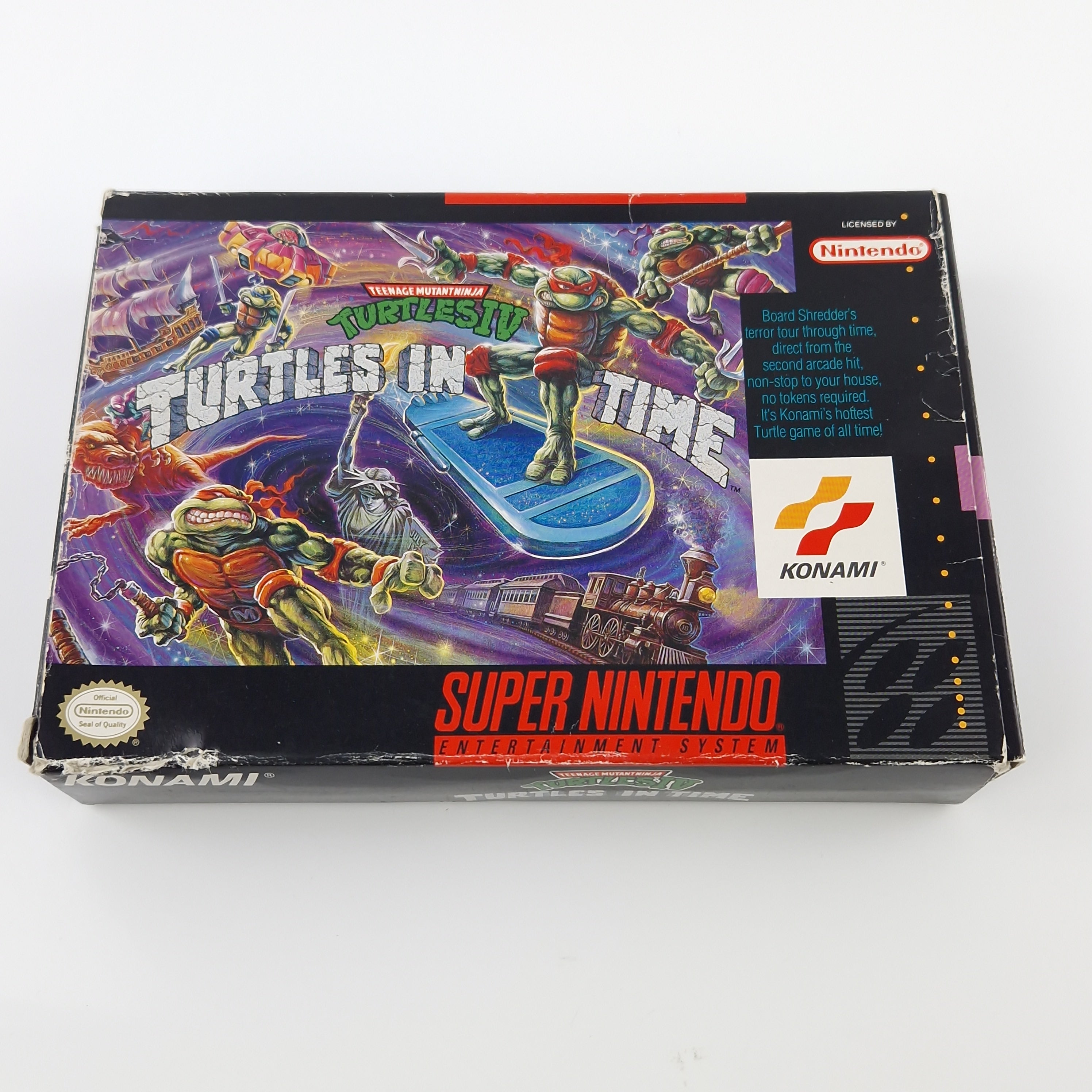 Super Nintendo Spiel – Ninja Turtles IV Turtles in Time OVP