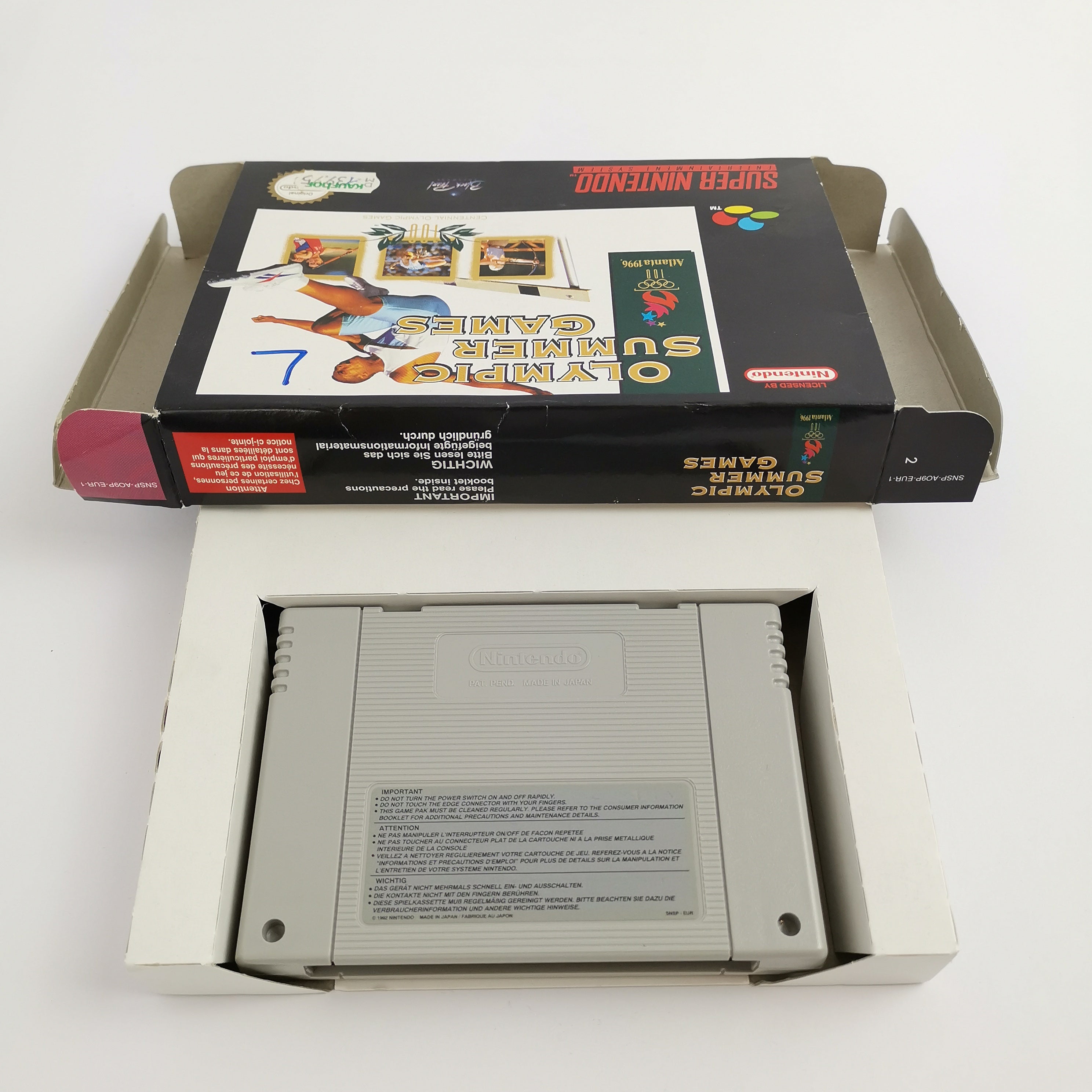 Super Nintendo Spiel – Olympic Summer Games OVP PAL EUR