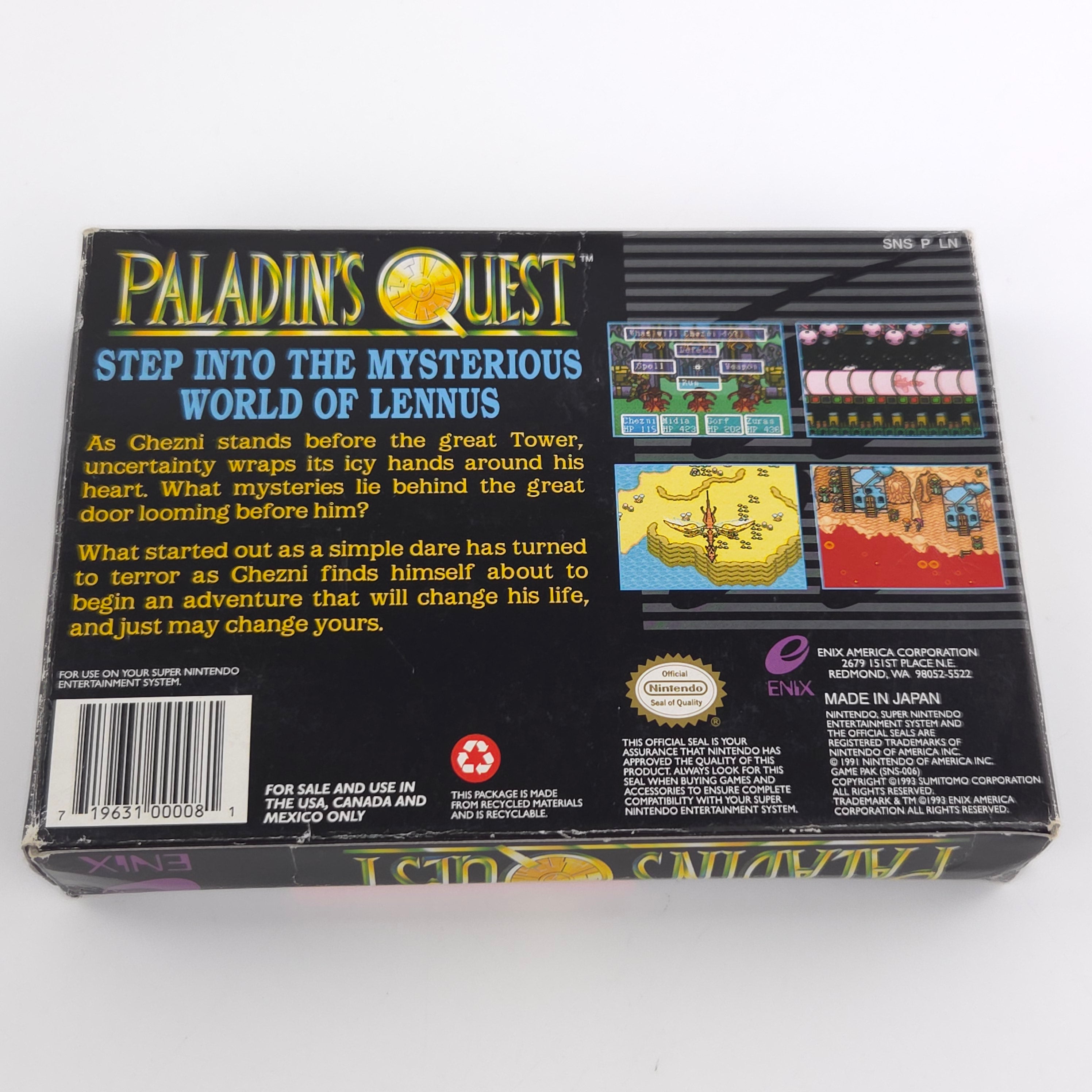 Super Nintendo Spiel – Paladins Quest (OVP NTSC-USA)