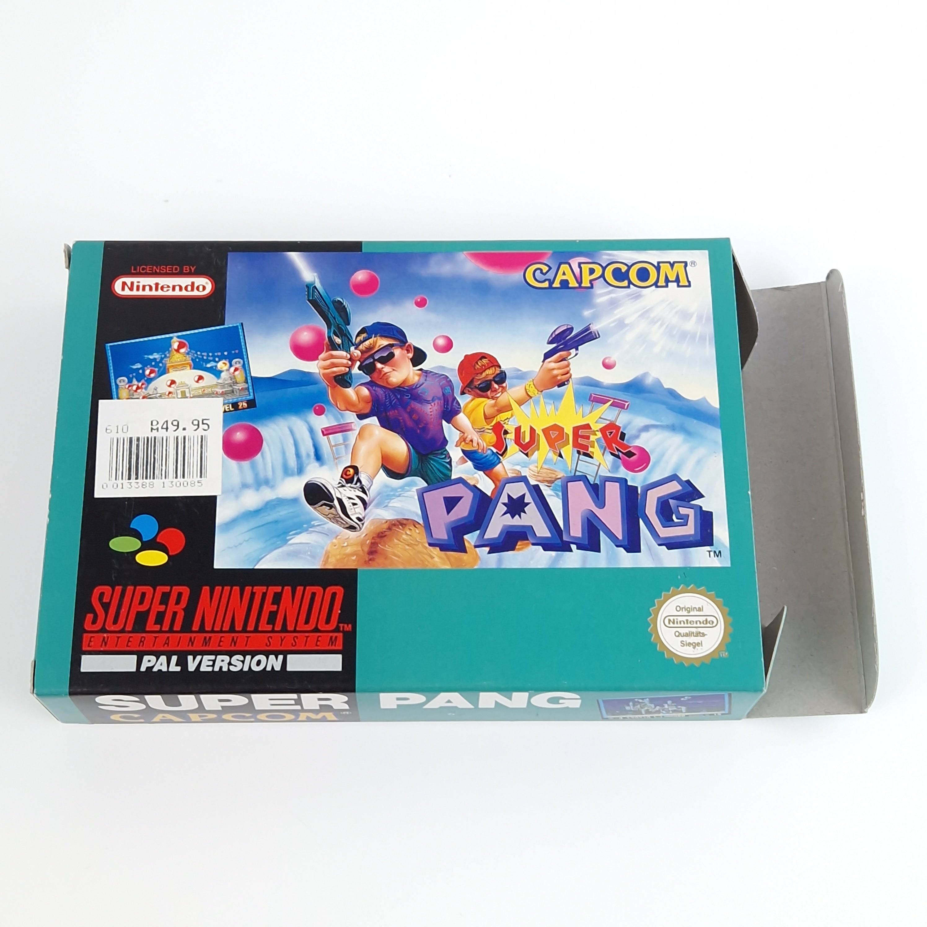 Super Nintendo Spiel – Super Pang OVP CIB PAL NOE