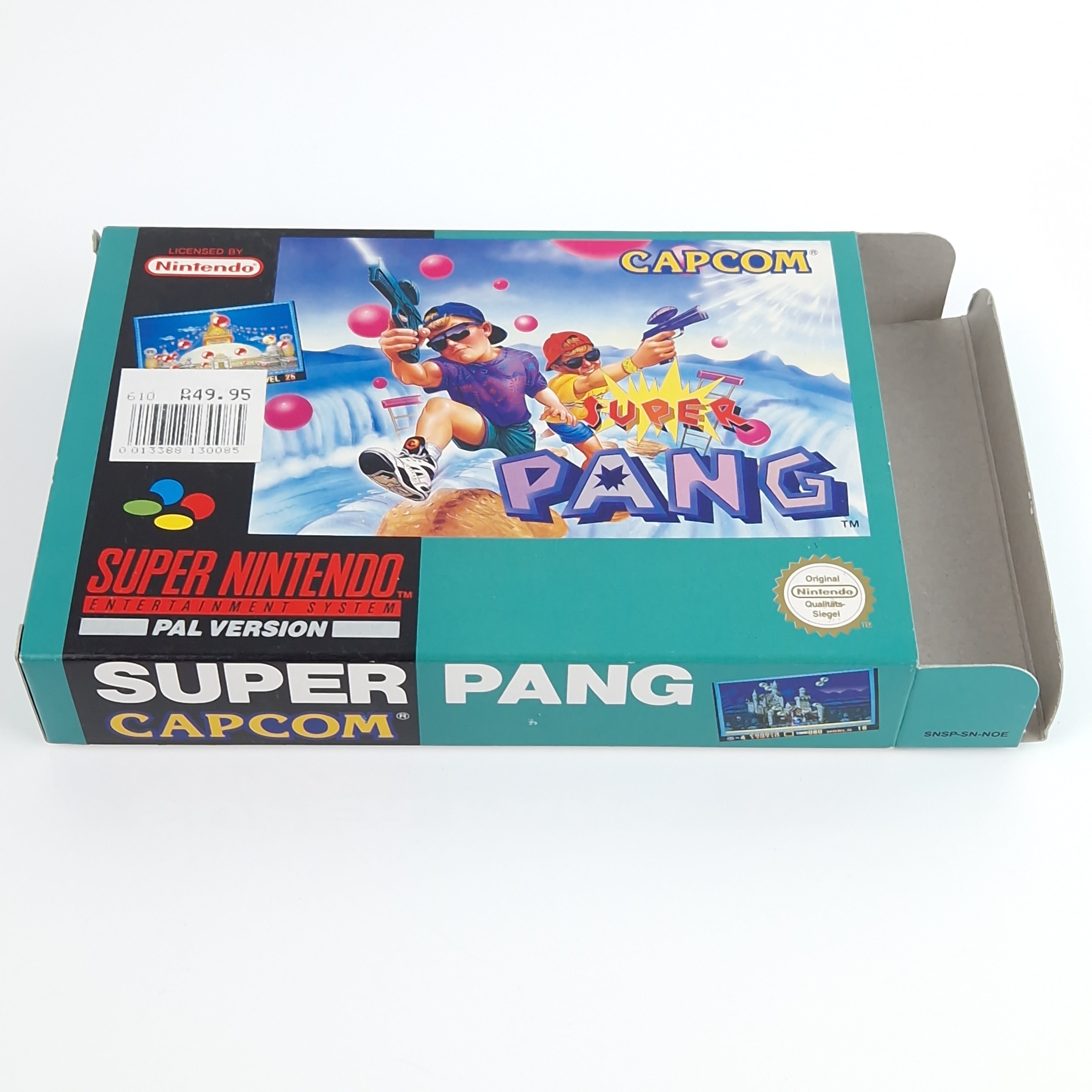 Super Nintendo Spiel – Super Pang OVP CIB PAL NOE