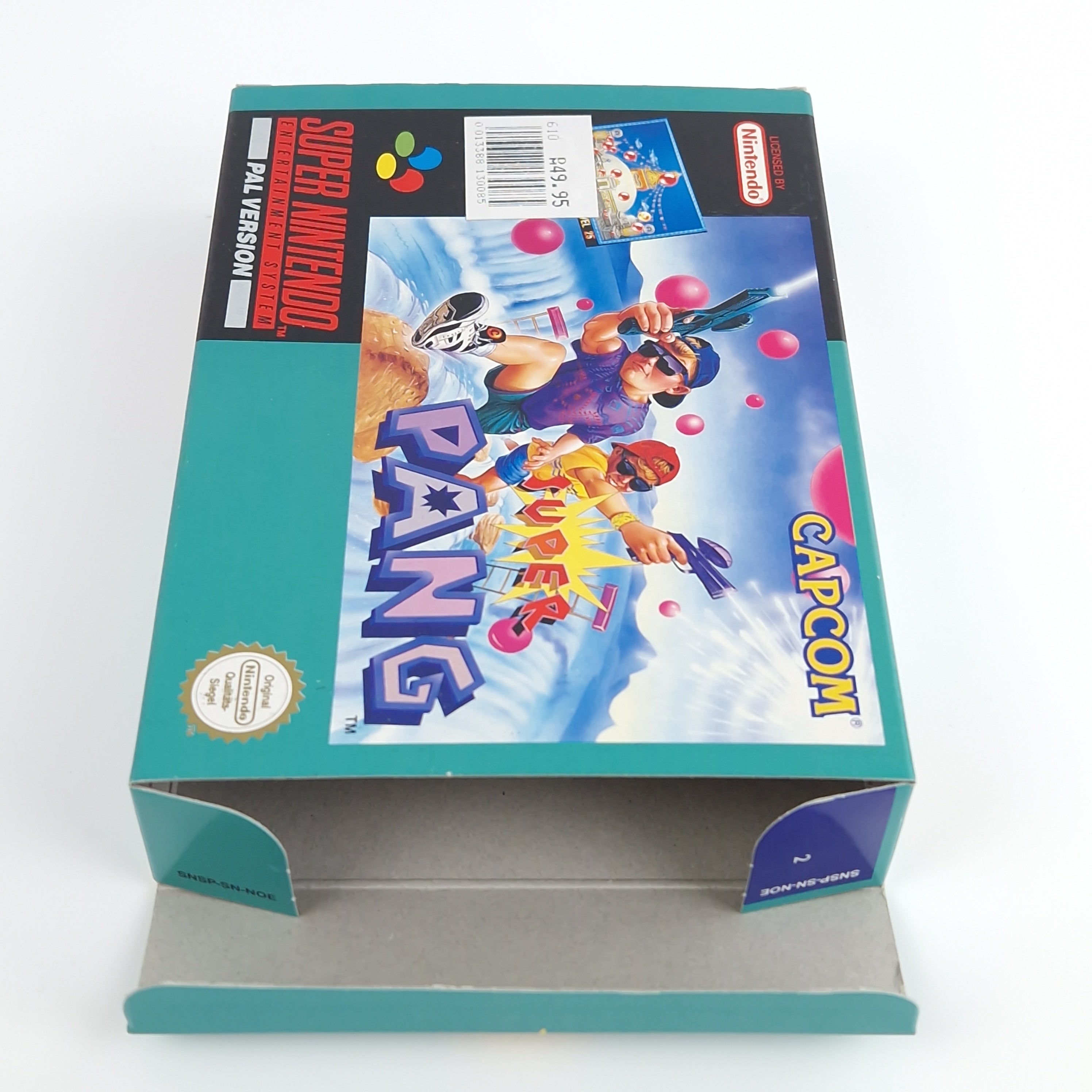 Super Nintendo Spiel – Super Pang OVP CIB PAL NOE