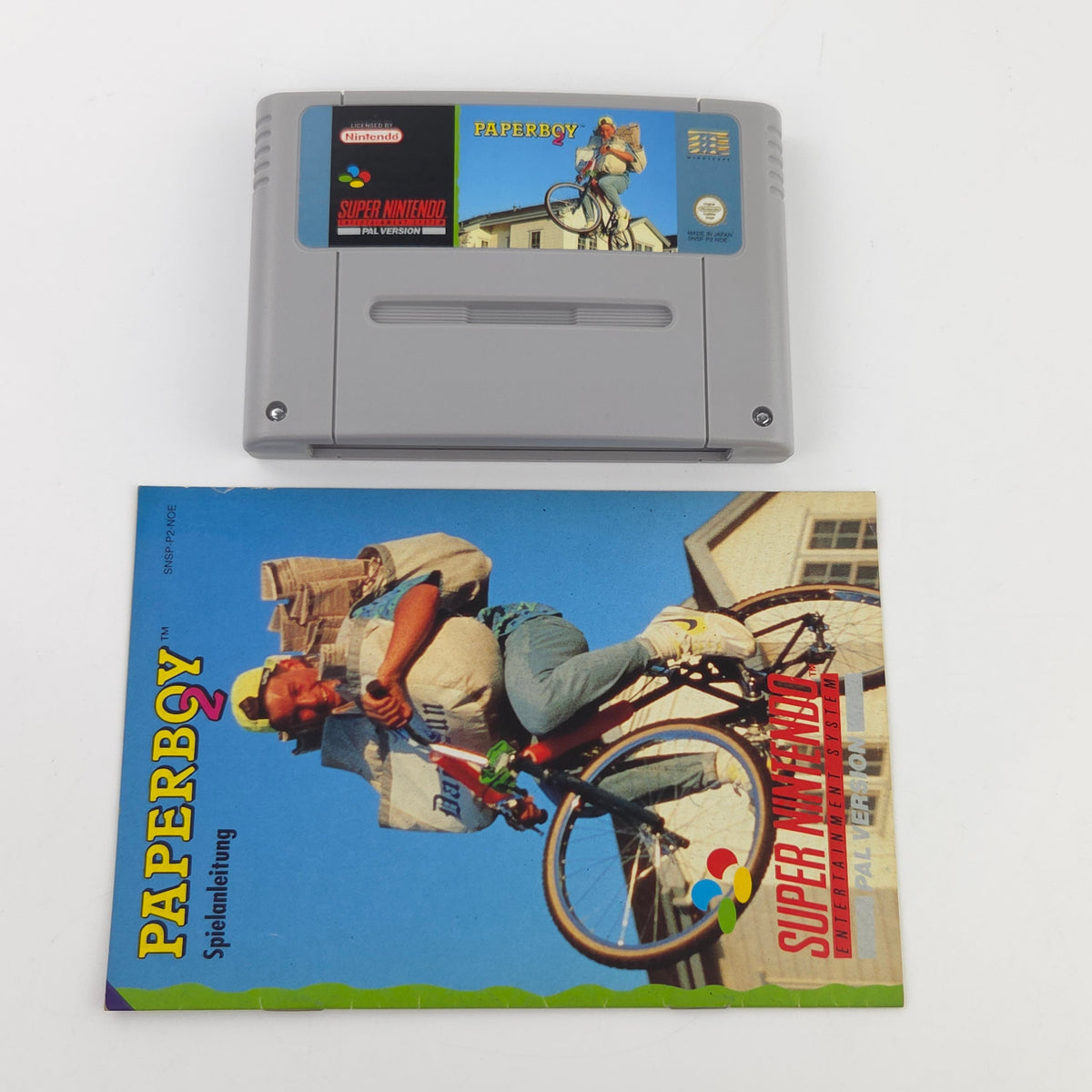 Super Nintendo Spiel Paperboy 2 OVP PAL DE