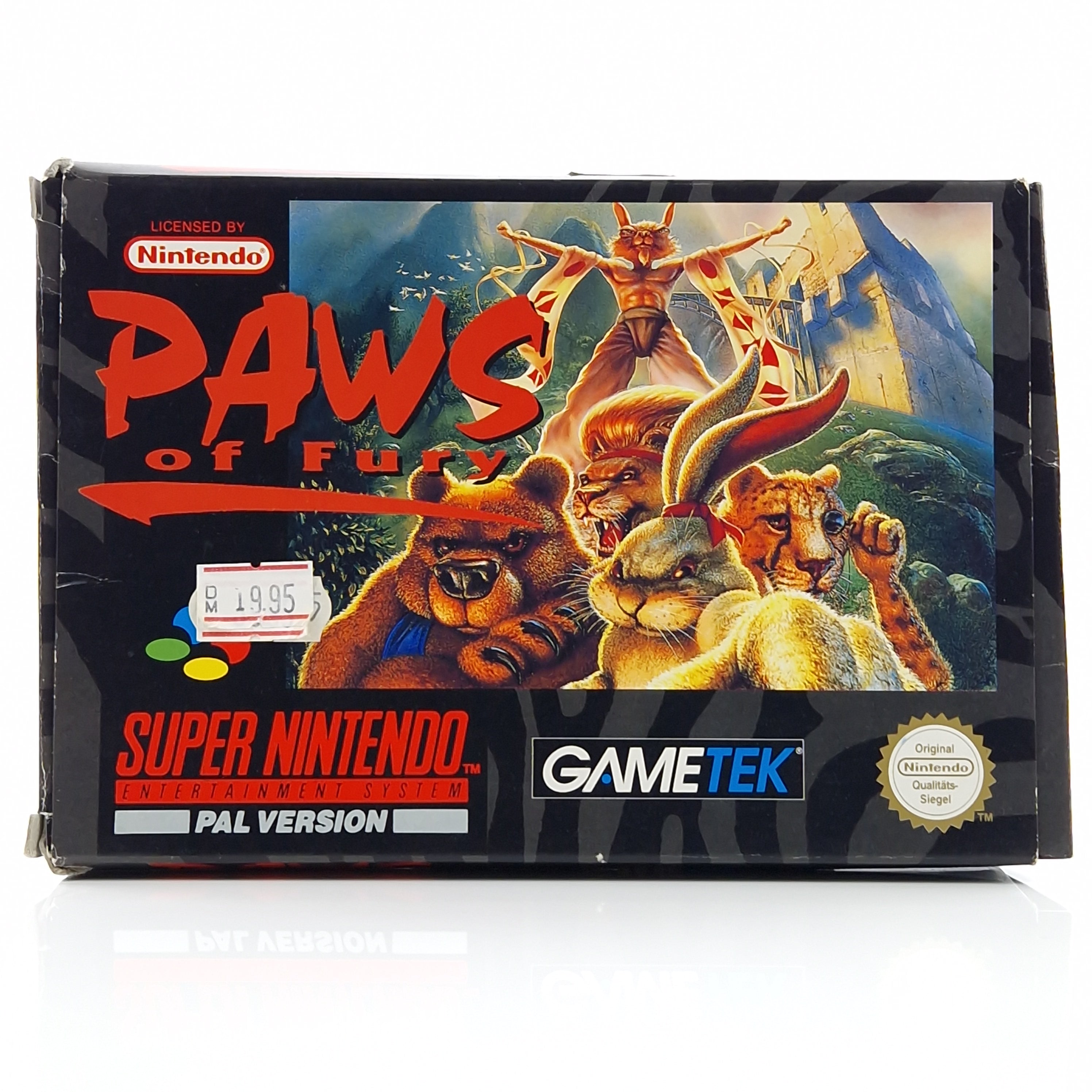 Super Nintendo Spiel – Paws of Fury Modul Anleitung OVP PAL