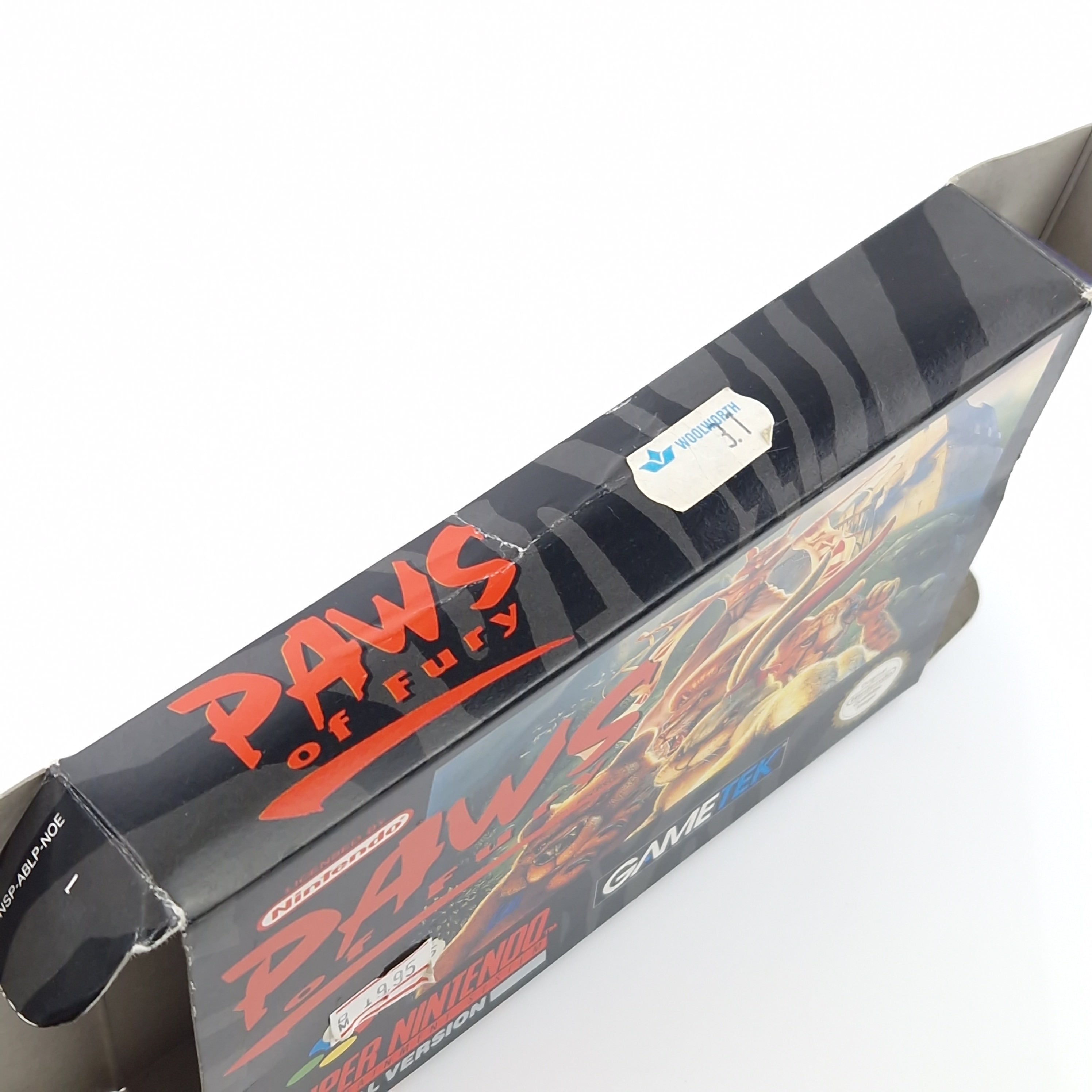 Super Nintendo Spiel – Paws of Fury Modul Anleitung OVP PAL