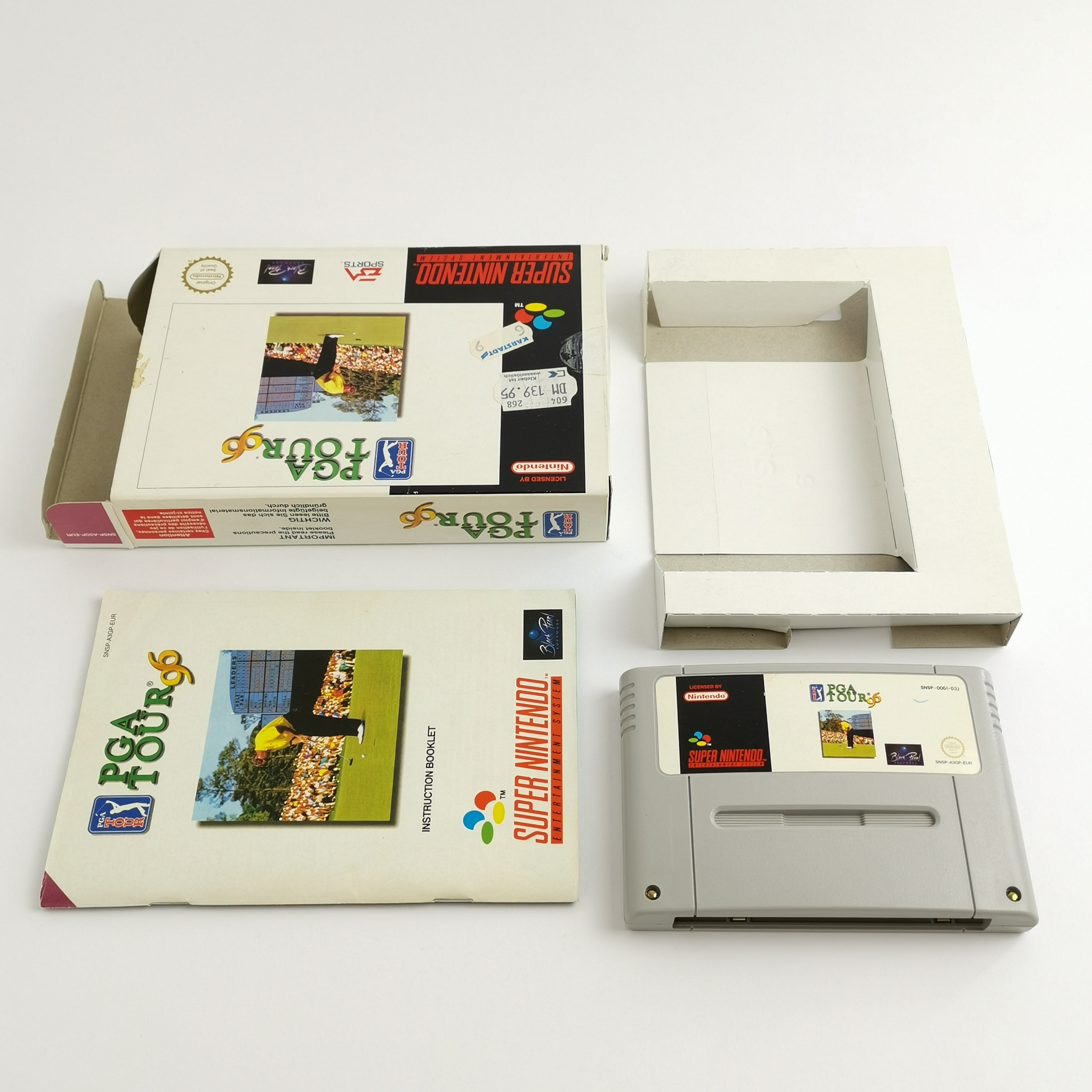 Super Nintendo Spiel: PGA Tour 96 - OVP & Anleitung PAL EUR | SNES Golf 16 Bit