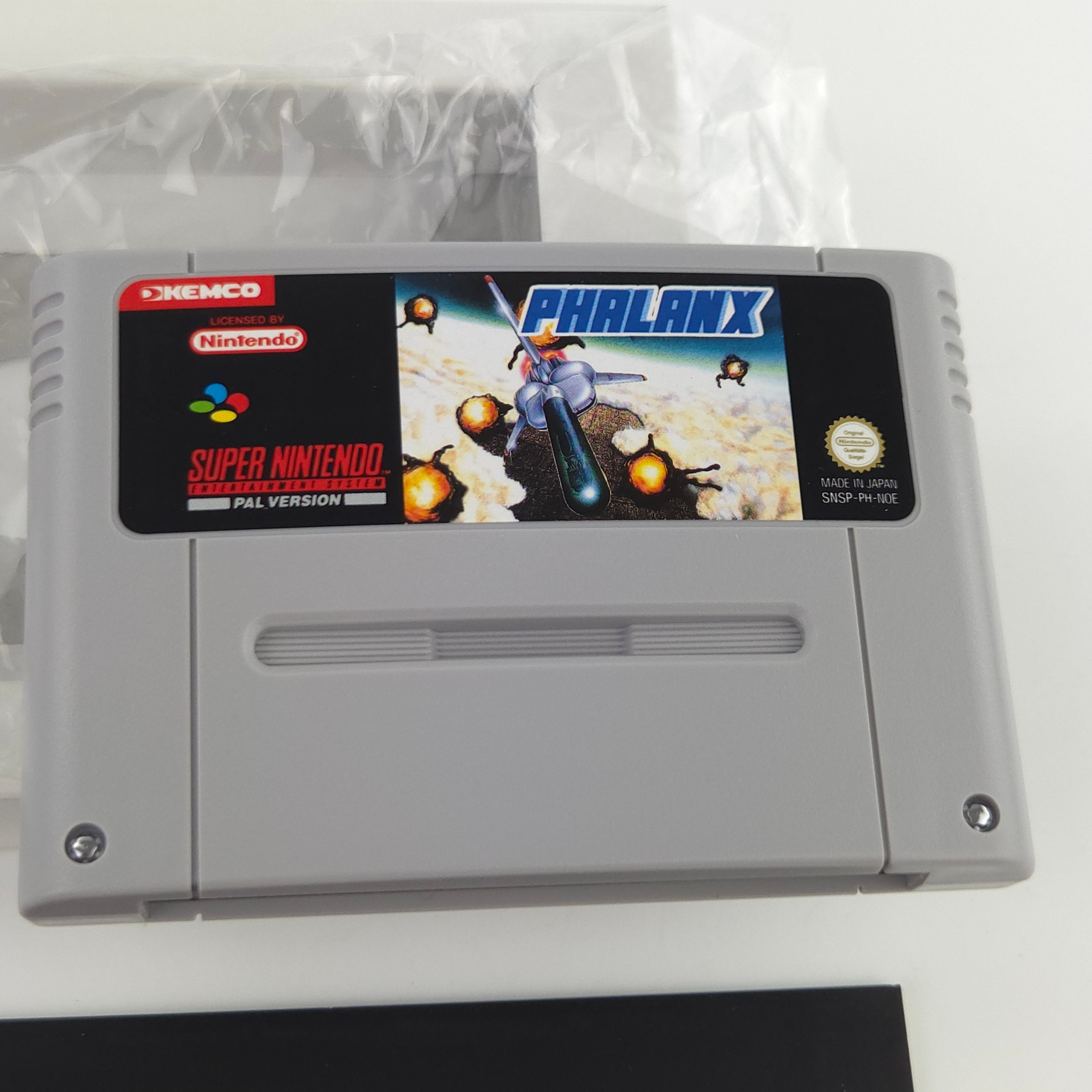 Super Nintendo Spiel Phalanx Komplett OVP PAL NOE