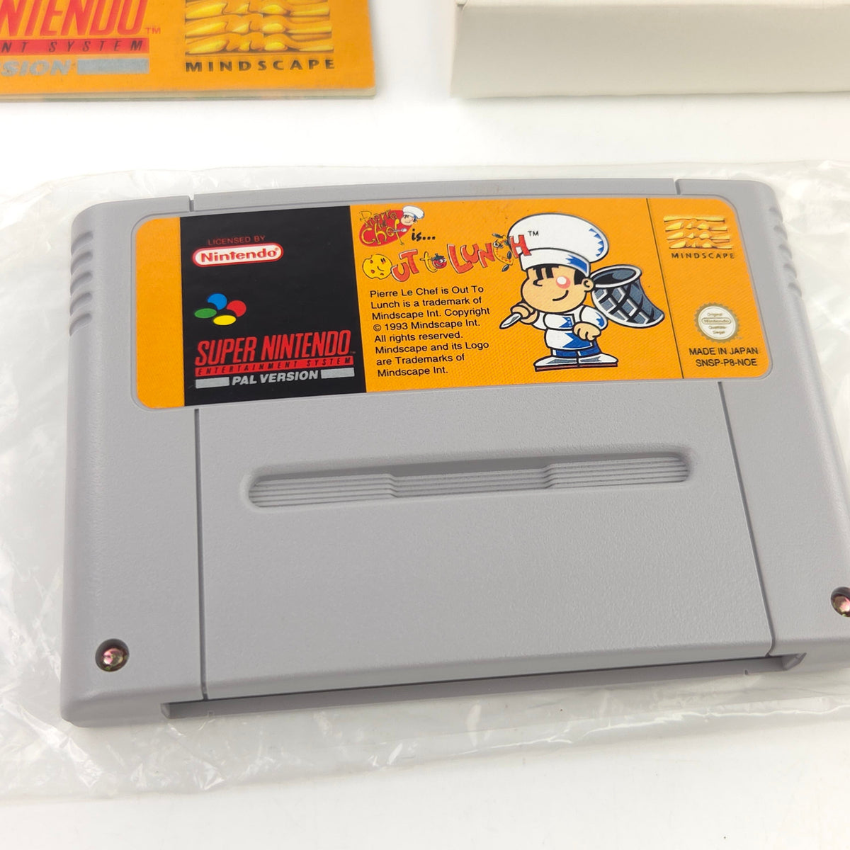 Super Nintendo Spiel Pierre le Chef OVP PAL