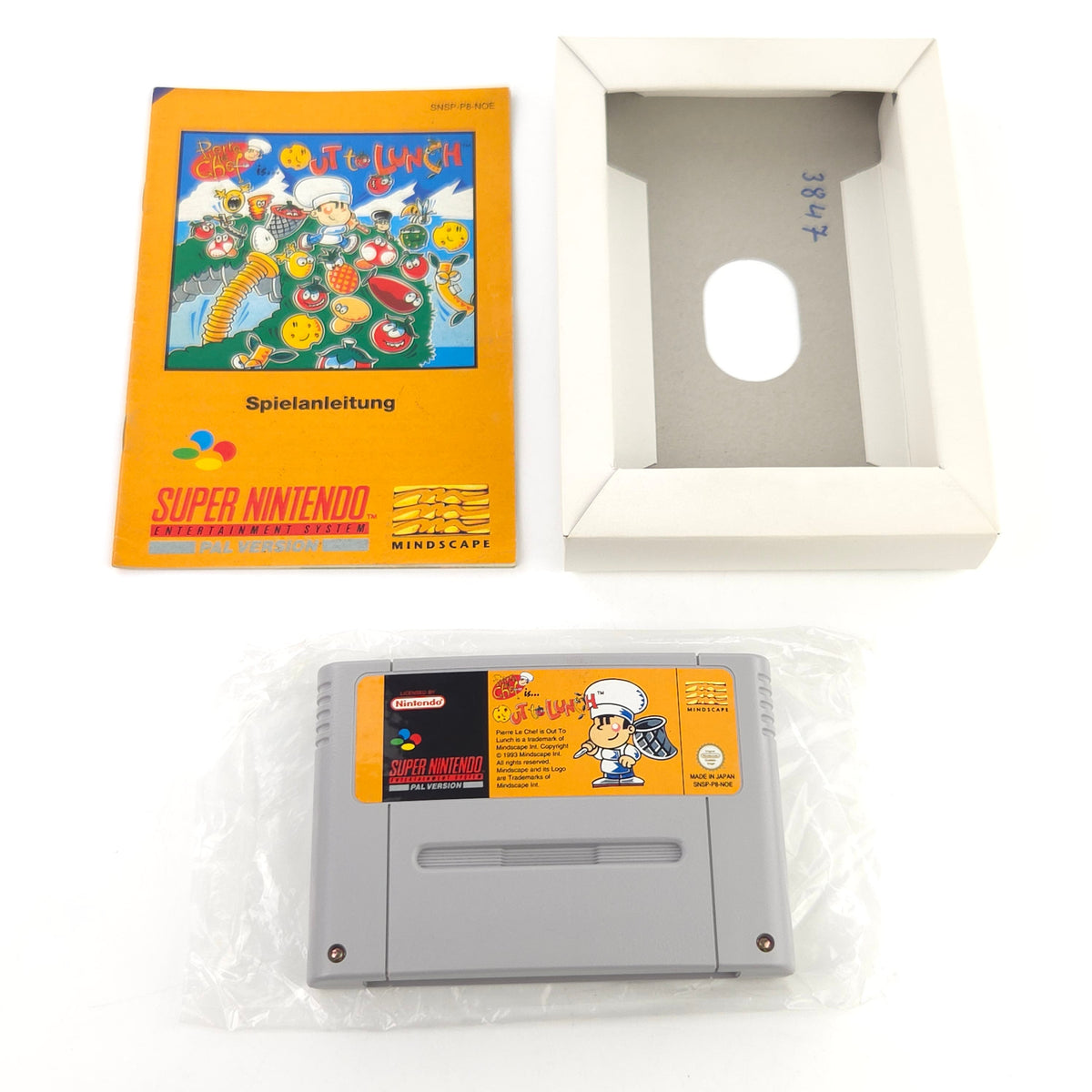 Super Nintendo Spiel Pierre le Chef OVP PAL