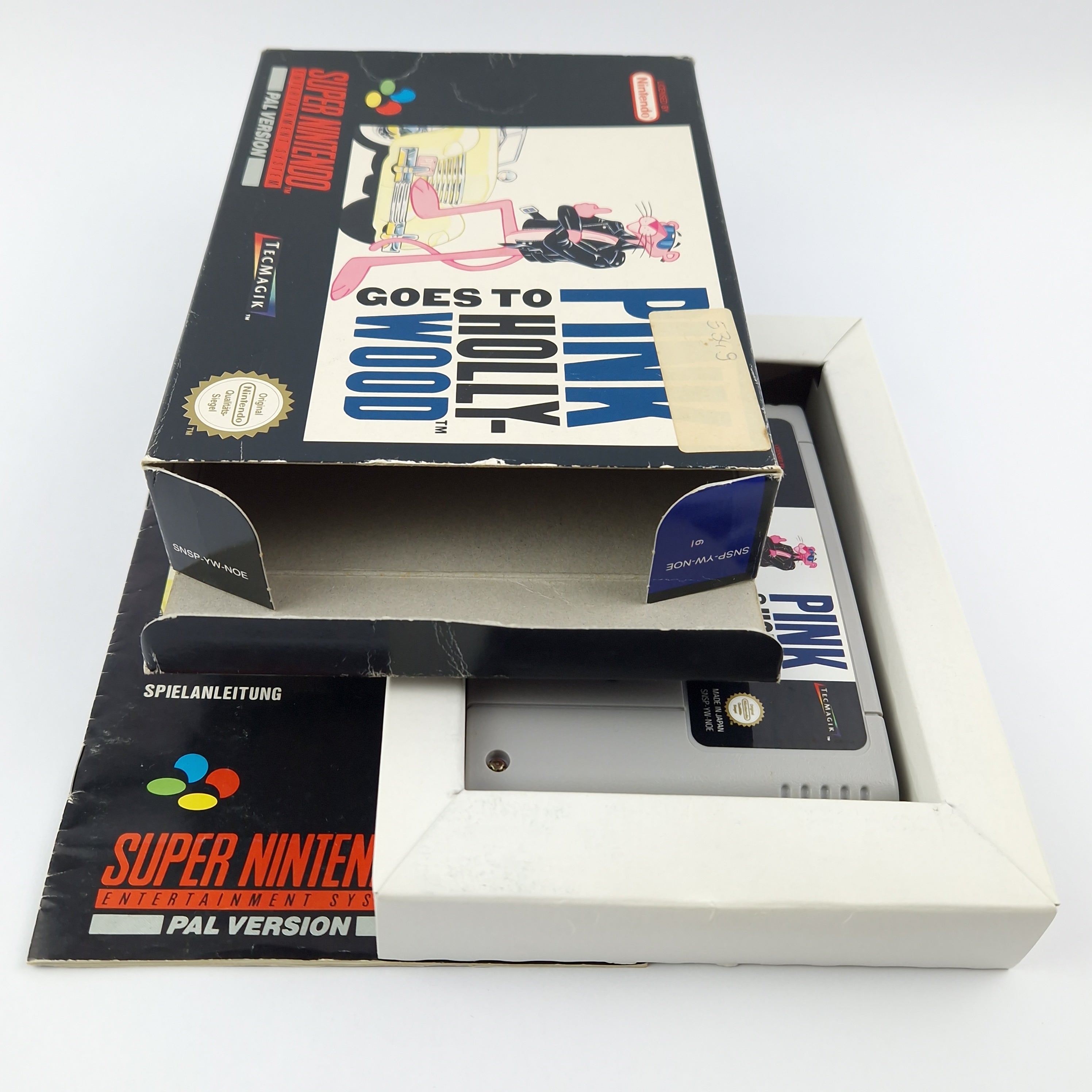 Super Nintendo Spiel – Pink Goes to Hollywood OVP CIB SNES