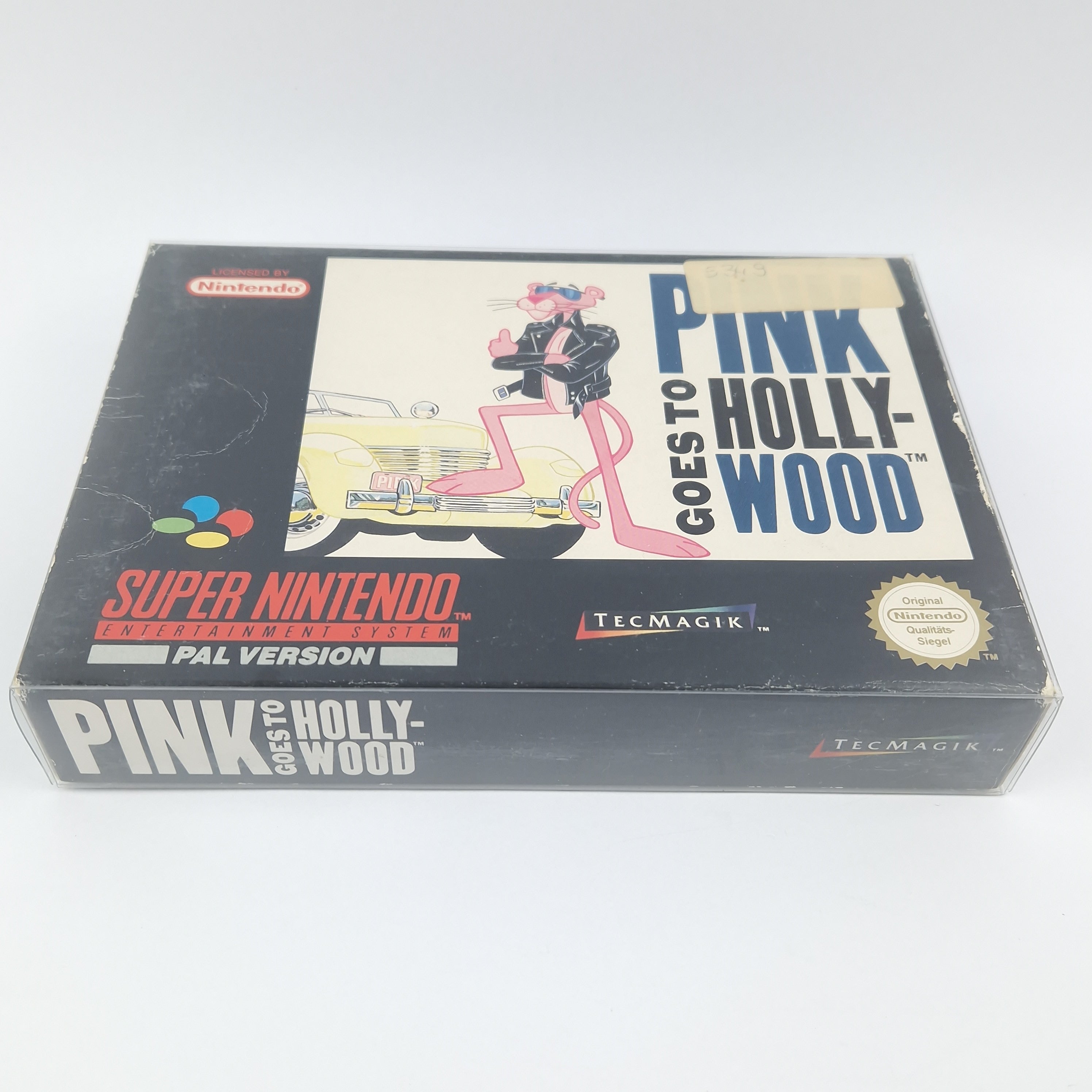 Super Nintendo Spiel – Pink Goes to Hollywood OVP CIB SNES
