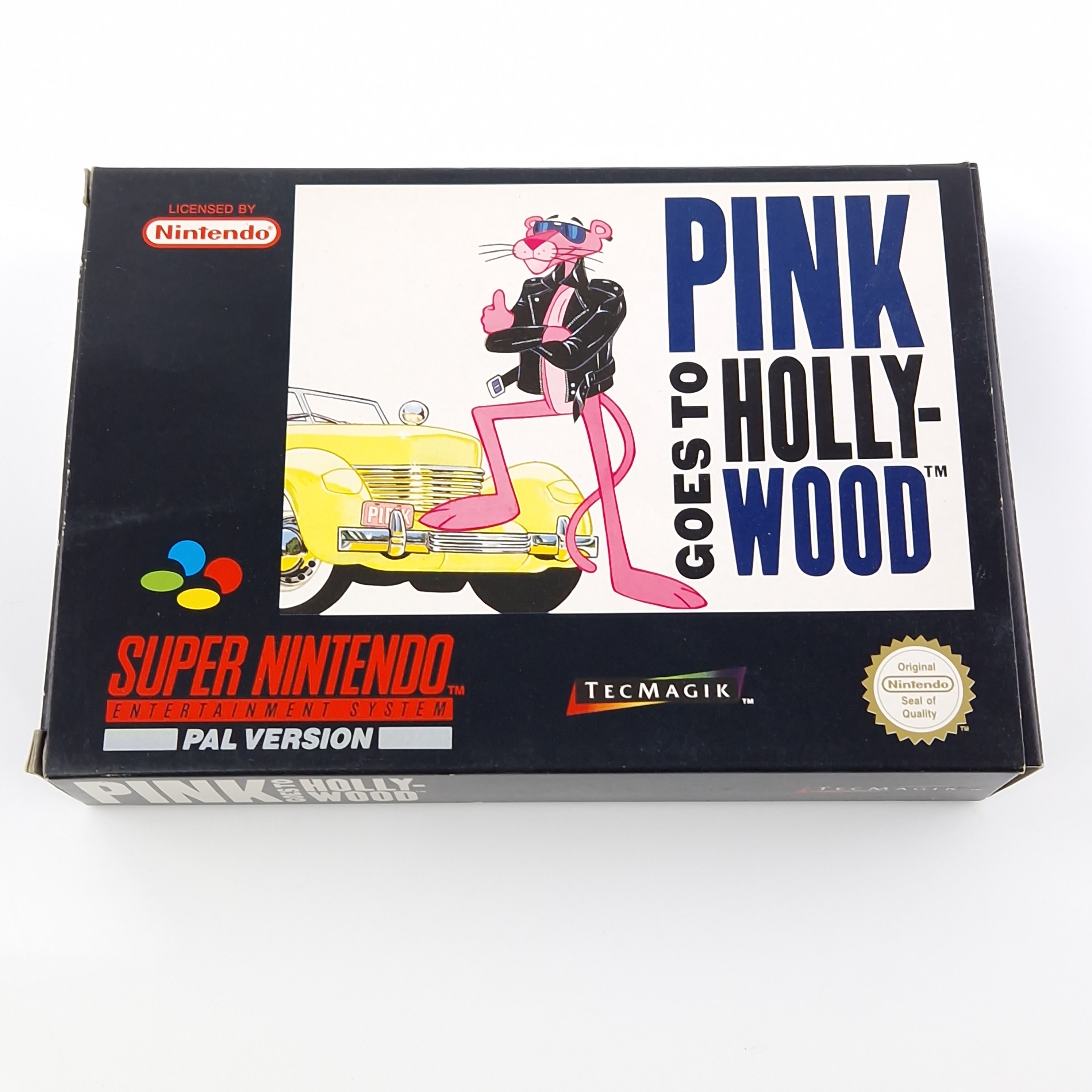 Super Nintendo Spiel – Pink Goes to Hollywood SNES PAL OVP