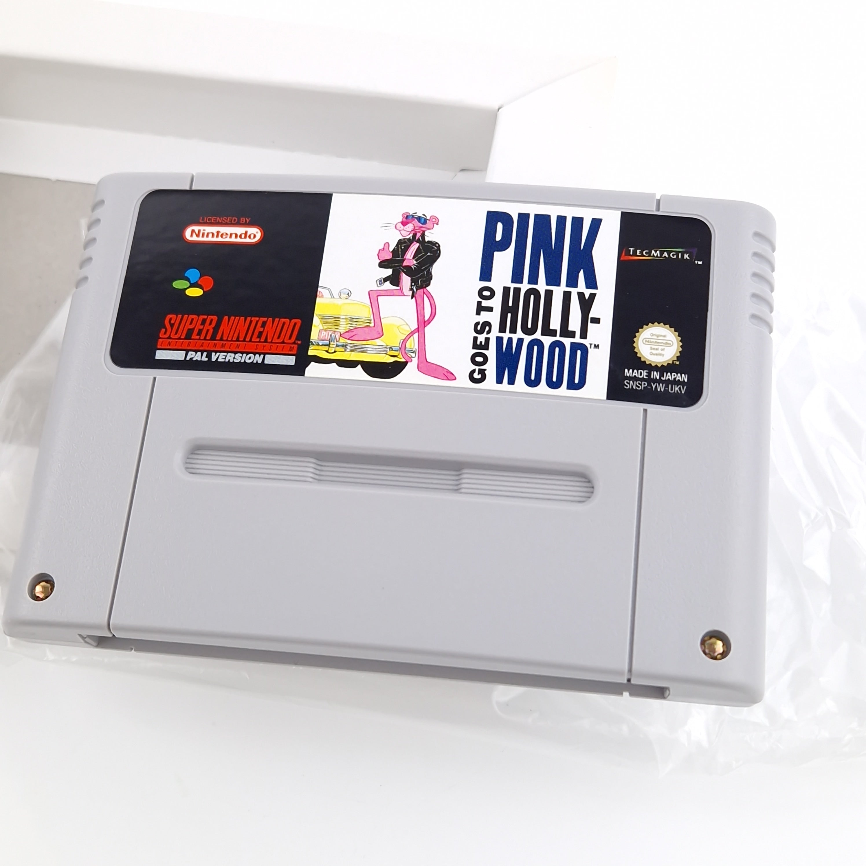 Super Nintendo Spiel – Pink Goes to Hollywood SNES PAL OVP